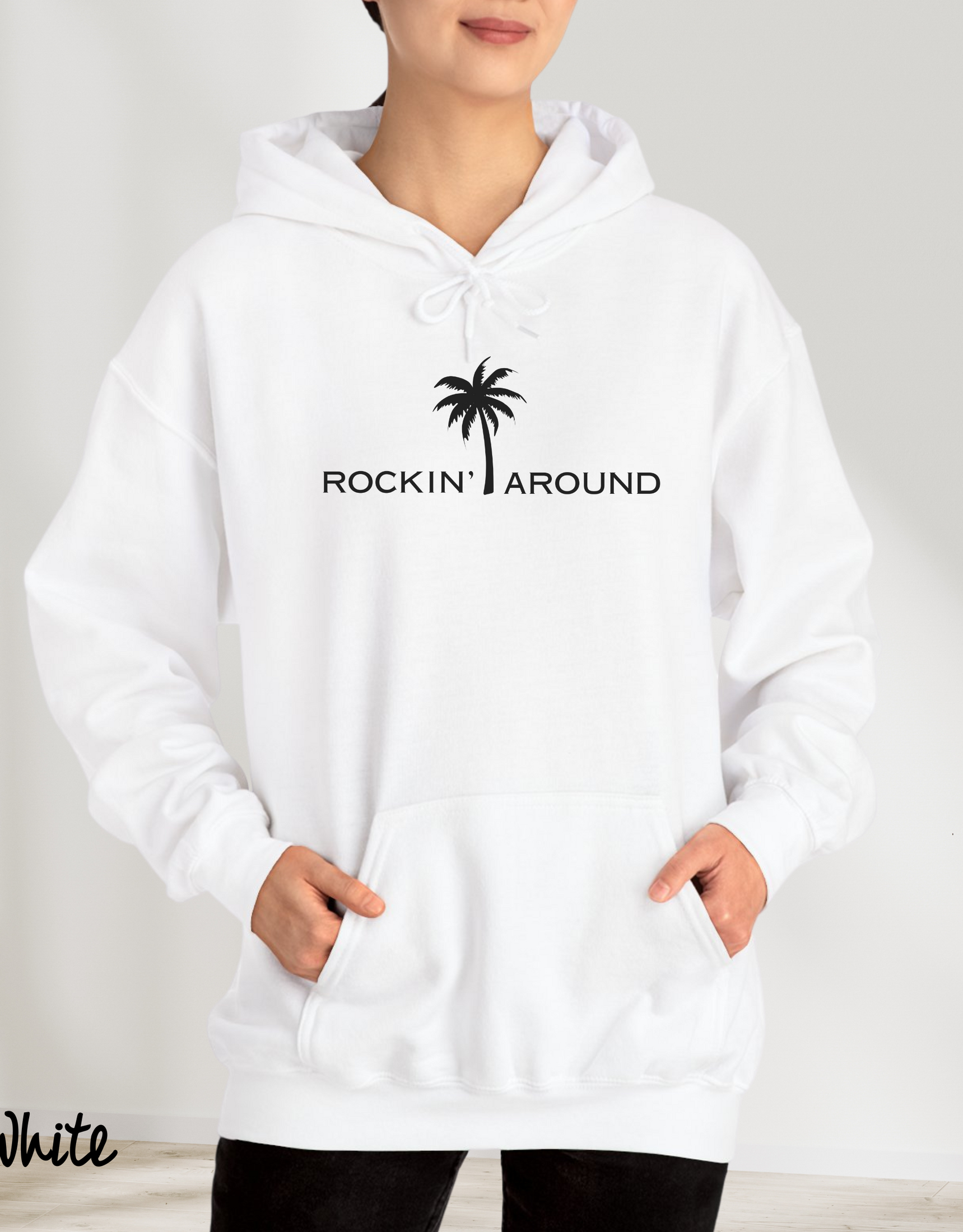 Christmas Palm Tree Hoodie for Women  Festive Party Wear & Holiday Gift Idea