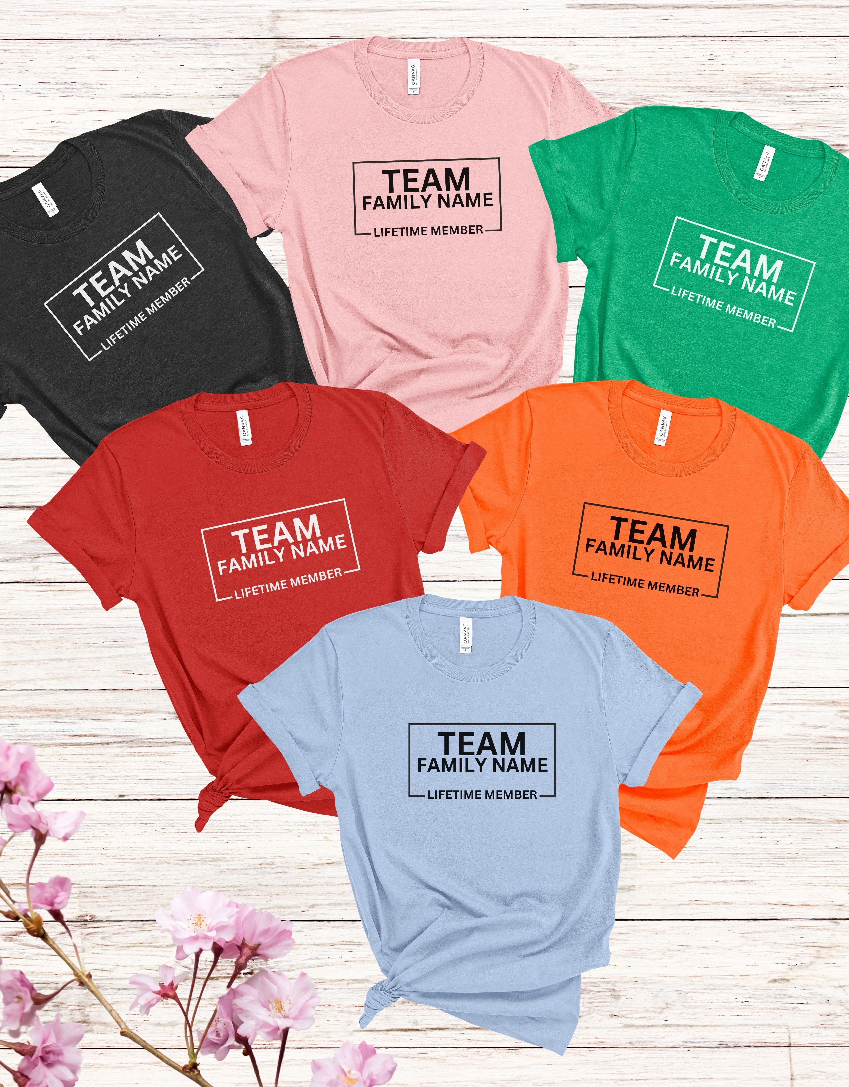 Team Family Shirts Gift For Lifetime Members, Family Reunion Shirts, Custom Family Name Shirts, Family Matching Shirts, Personalized Shirts