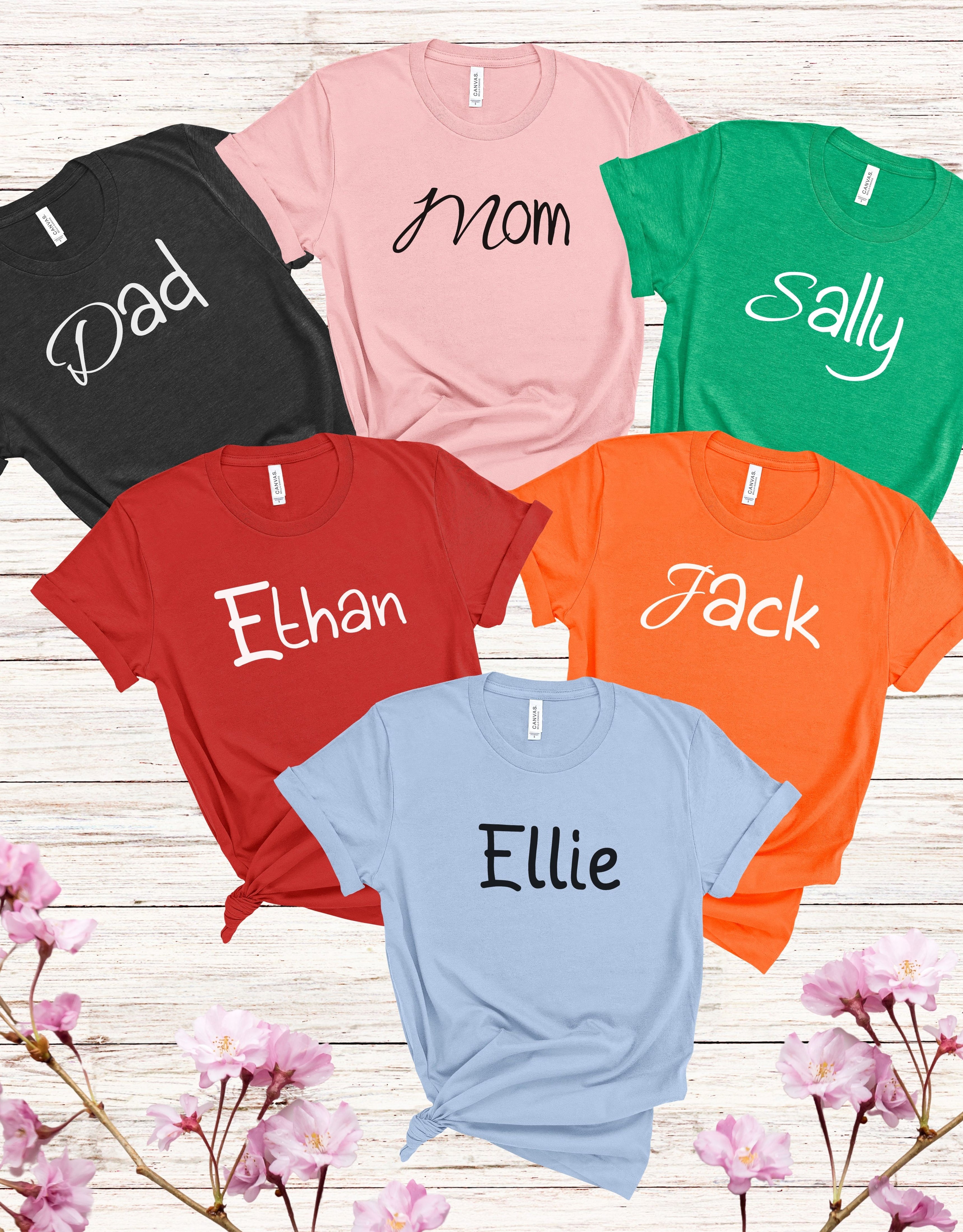 Custom Family Christmas Outfit, Matching Christmas Shirts, Personalized Christmas Tees, Family Squad Outfit