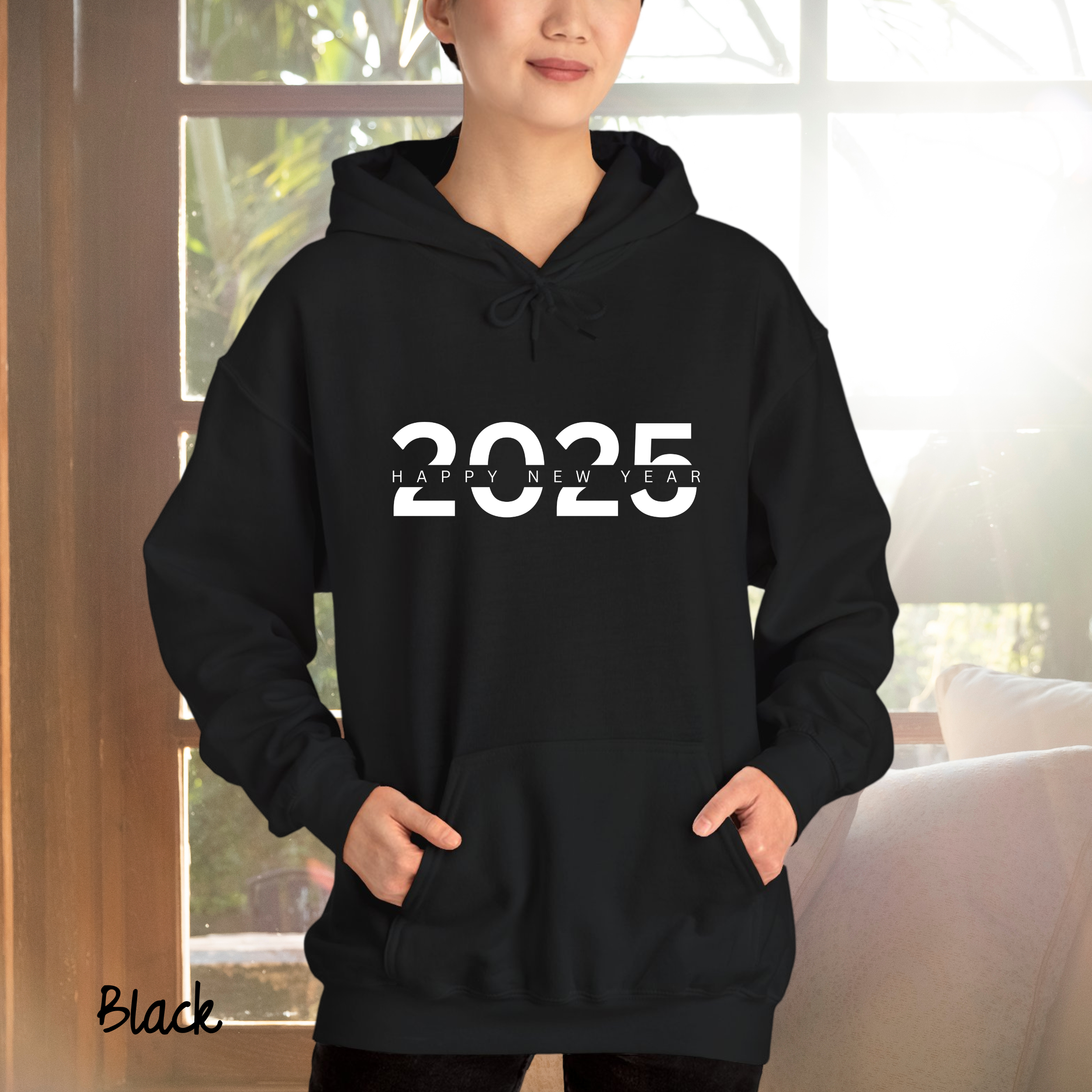 Happy New Year 2025 Hoodies, New Year Vibes Hoodies, Winter Xmas Season, New Year Party Gift, Year 2025 Gift