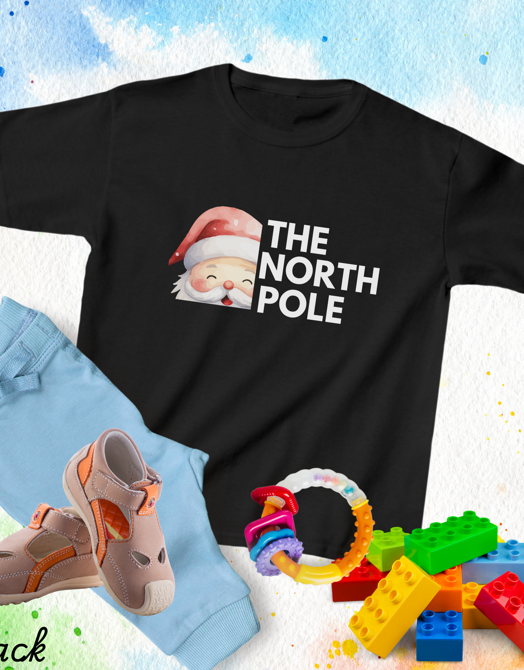 Northpole Santa Toddler Shirt, Christmas Shirt, Kids Christmas Shirt, Cute Vintage Santa Gift