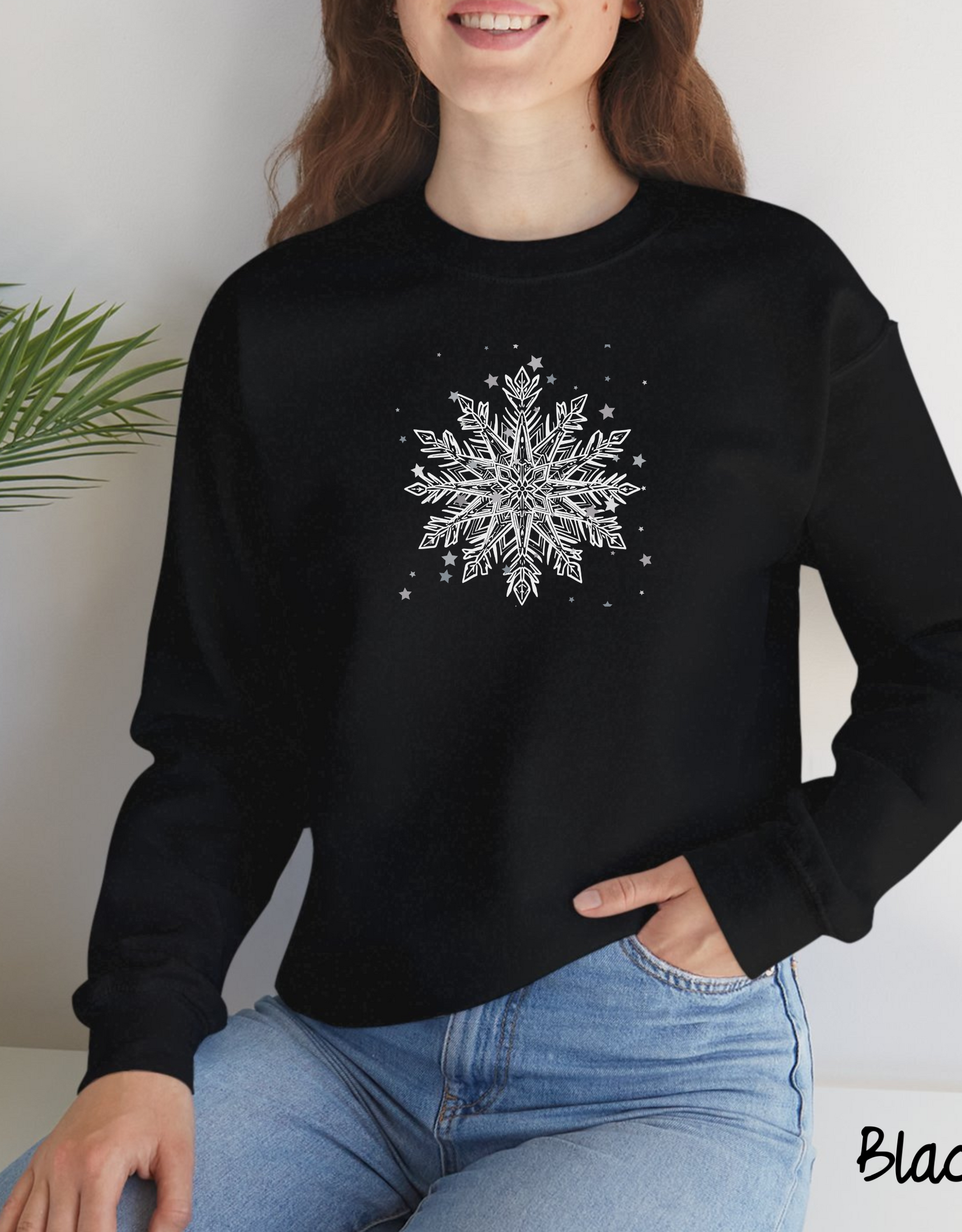 Christmas Snowflake Sweatshirt, Christmas Season Gift, Merry Christmas Shirt, Xmas Holiday, Winter Snowflake