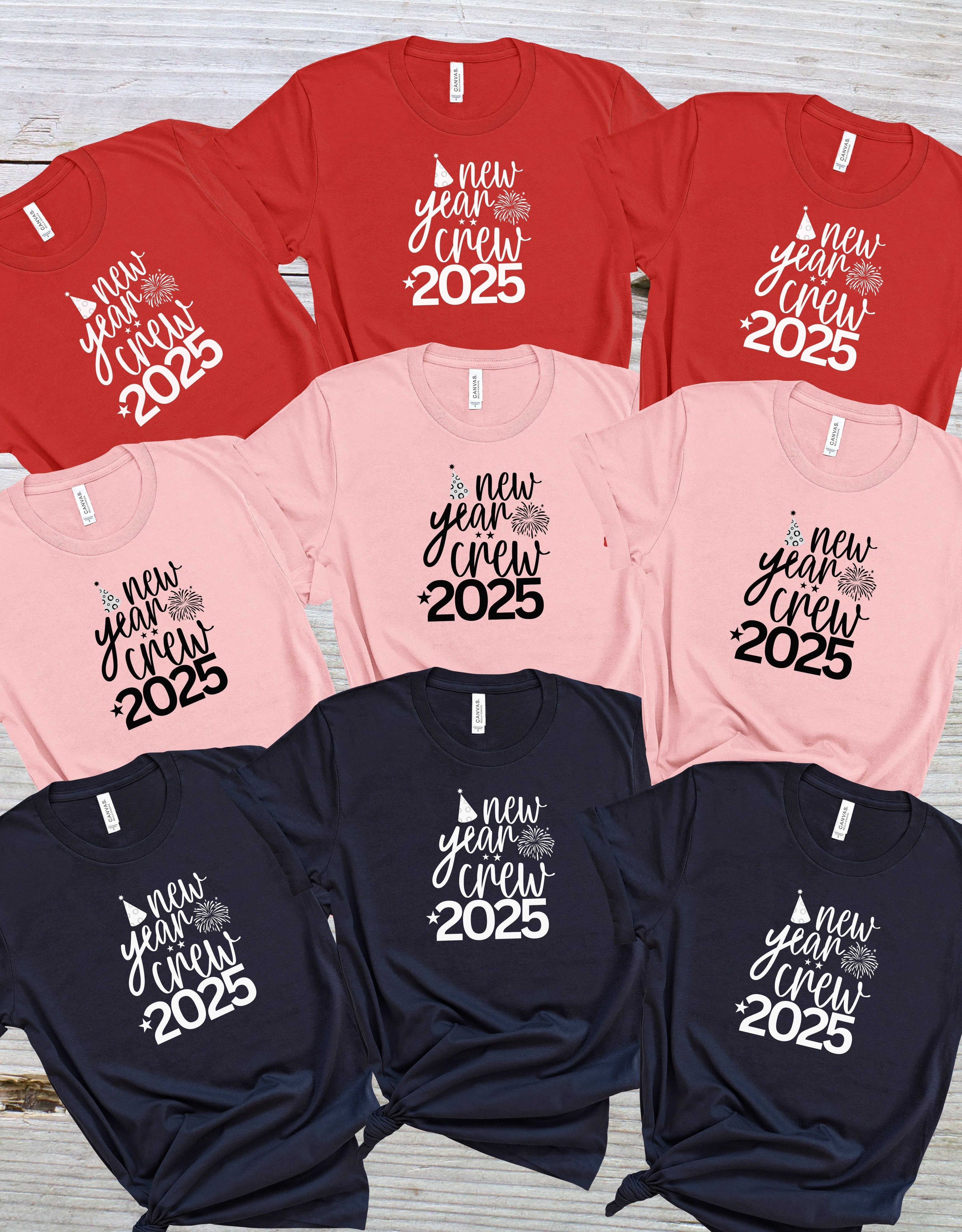 New Year 2025 Group Shirts, Family Matching NY Shirts, Party Shirts For New Year, Holiday Shirts