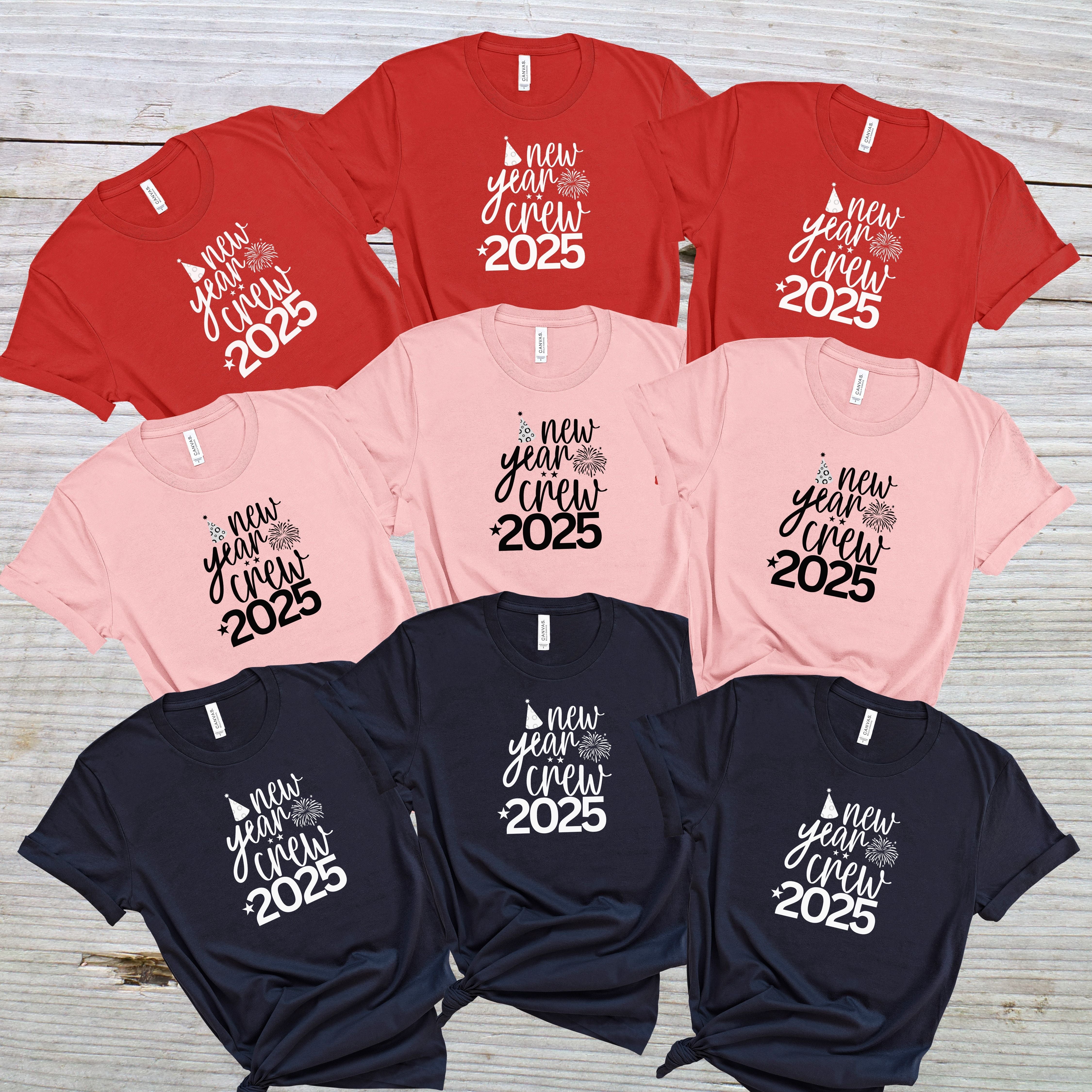 New Year 2025 Group Shirts, Family Matching NY Shirts, Party Shirts For New Year, Holiday Shirts