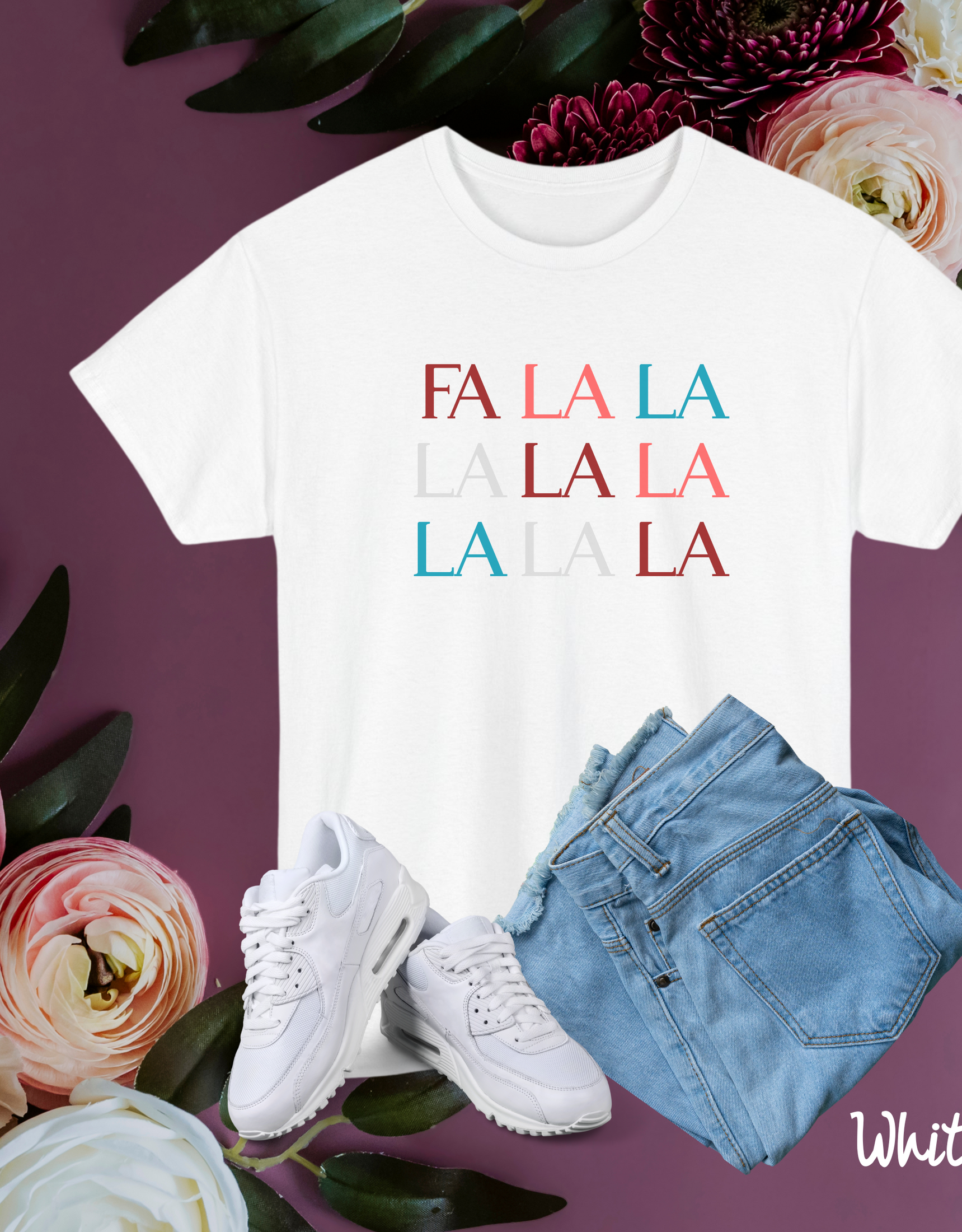 Falalala T-Shirt Fun Xmas Tee for the Holidays