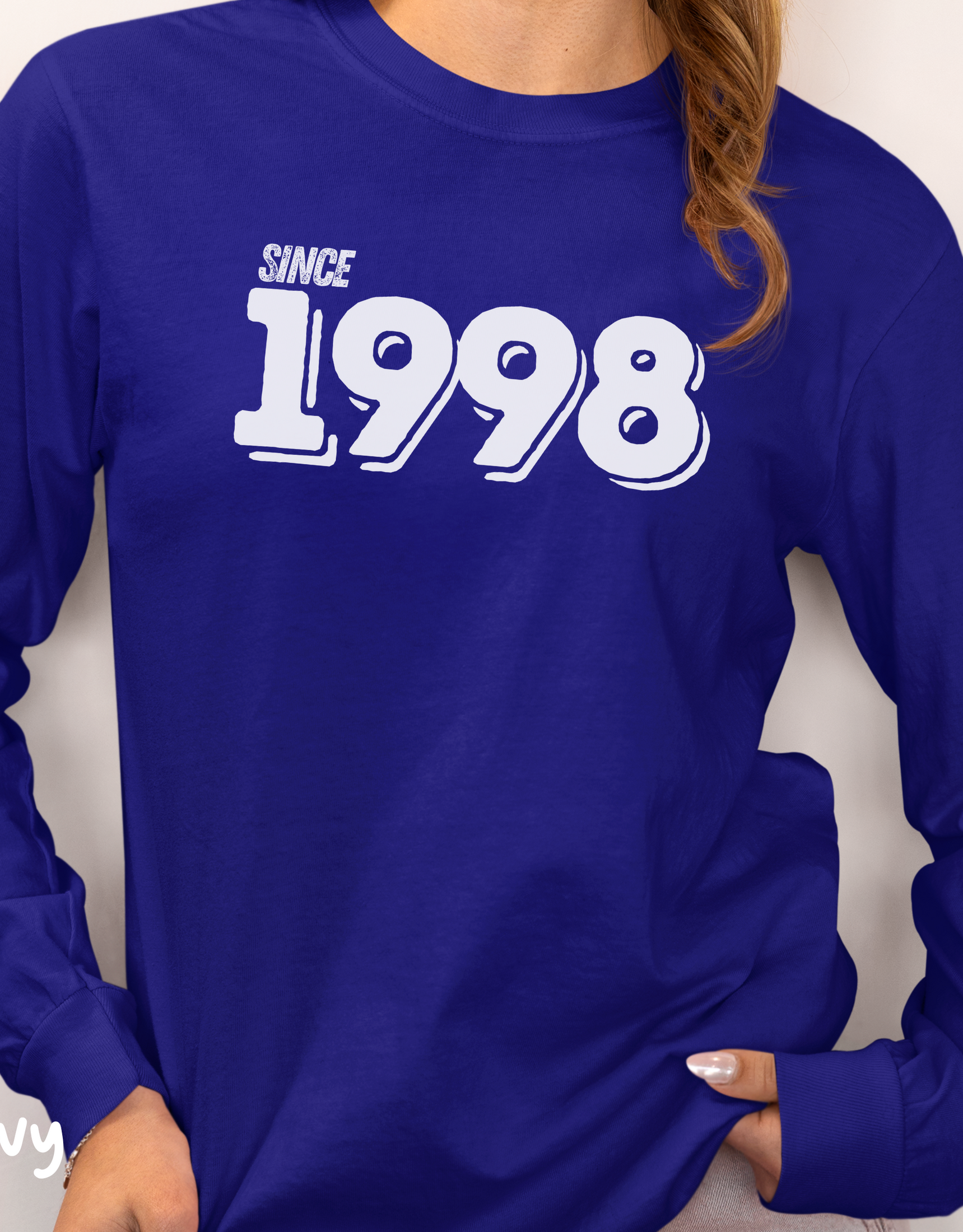 1998 Birthday Year Number Sweatshirt for Women, Women's 27th Birthday Sweater, Birthday Gift, Born in 1998 Sweater, 27th in 2025 Sweater For Her