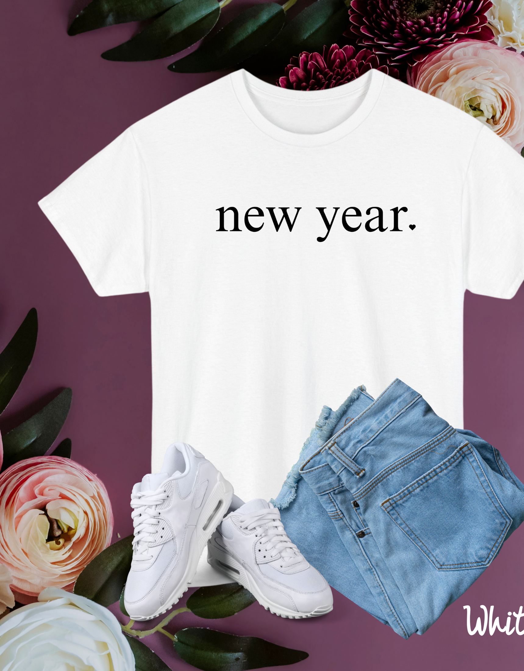 Simple New Year Tees, Family New Year Shirts, Trendy New Year T-shirts