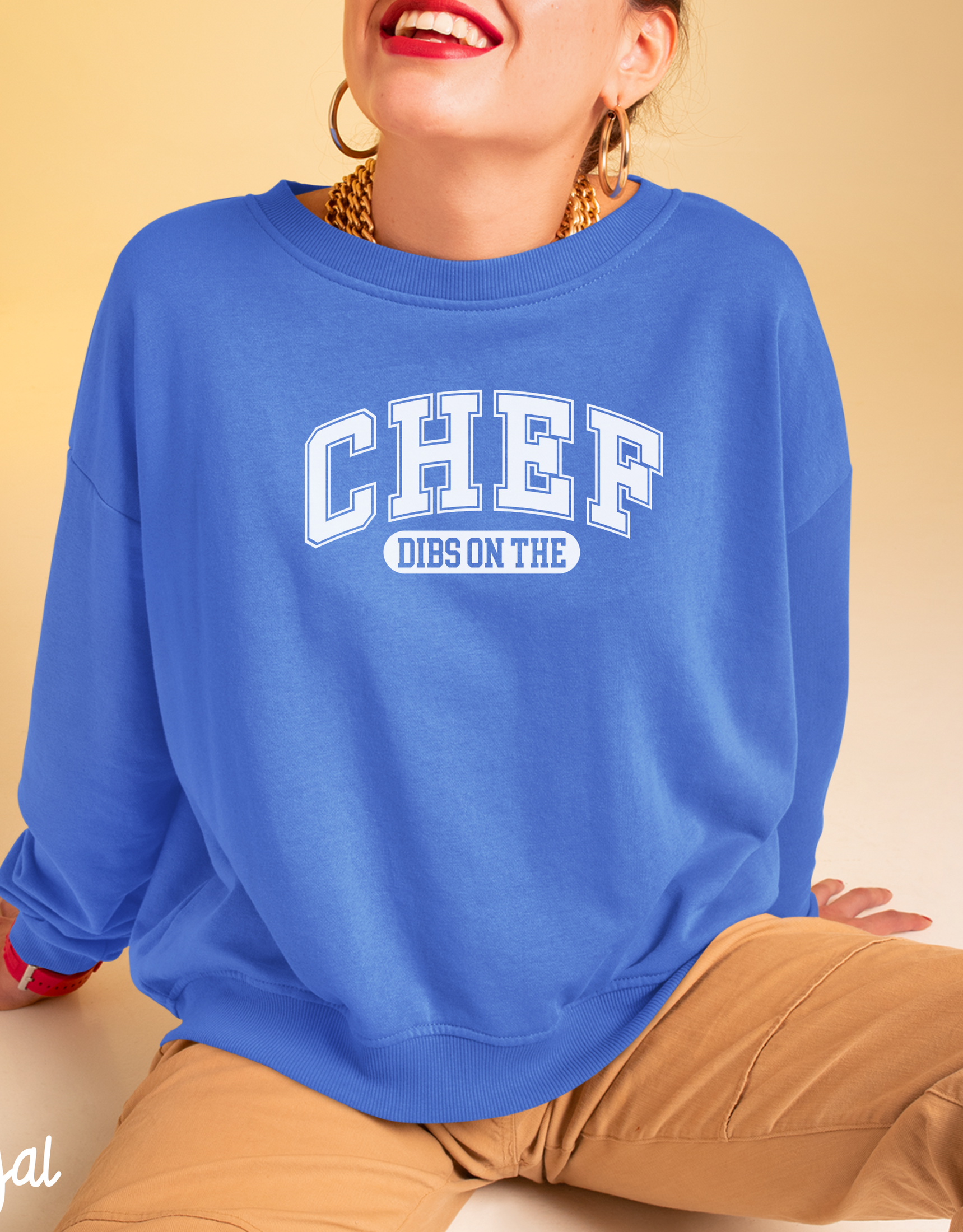 Dibs On The Chef Sweater, Chef's Wife Sweater, Chef's Girlfriend Sweater, Culinary Sweater, Cooking Sweater