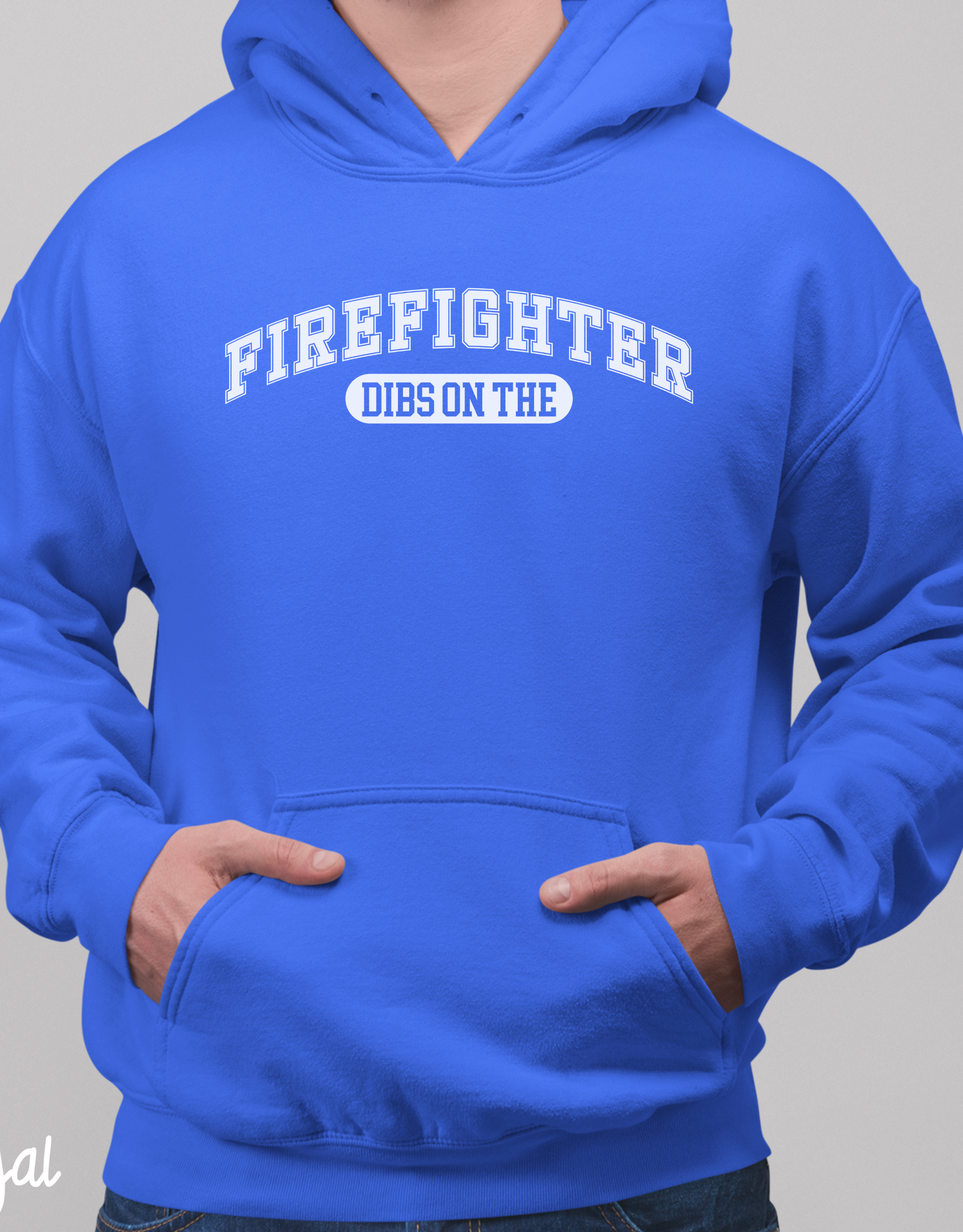 Dibs on the Firefighter Hoodie, Firefighter's Wife, Firefighter's Girlfriend, Fireman Hoodie, Humorous Firefighter Apparl