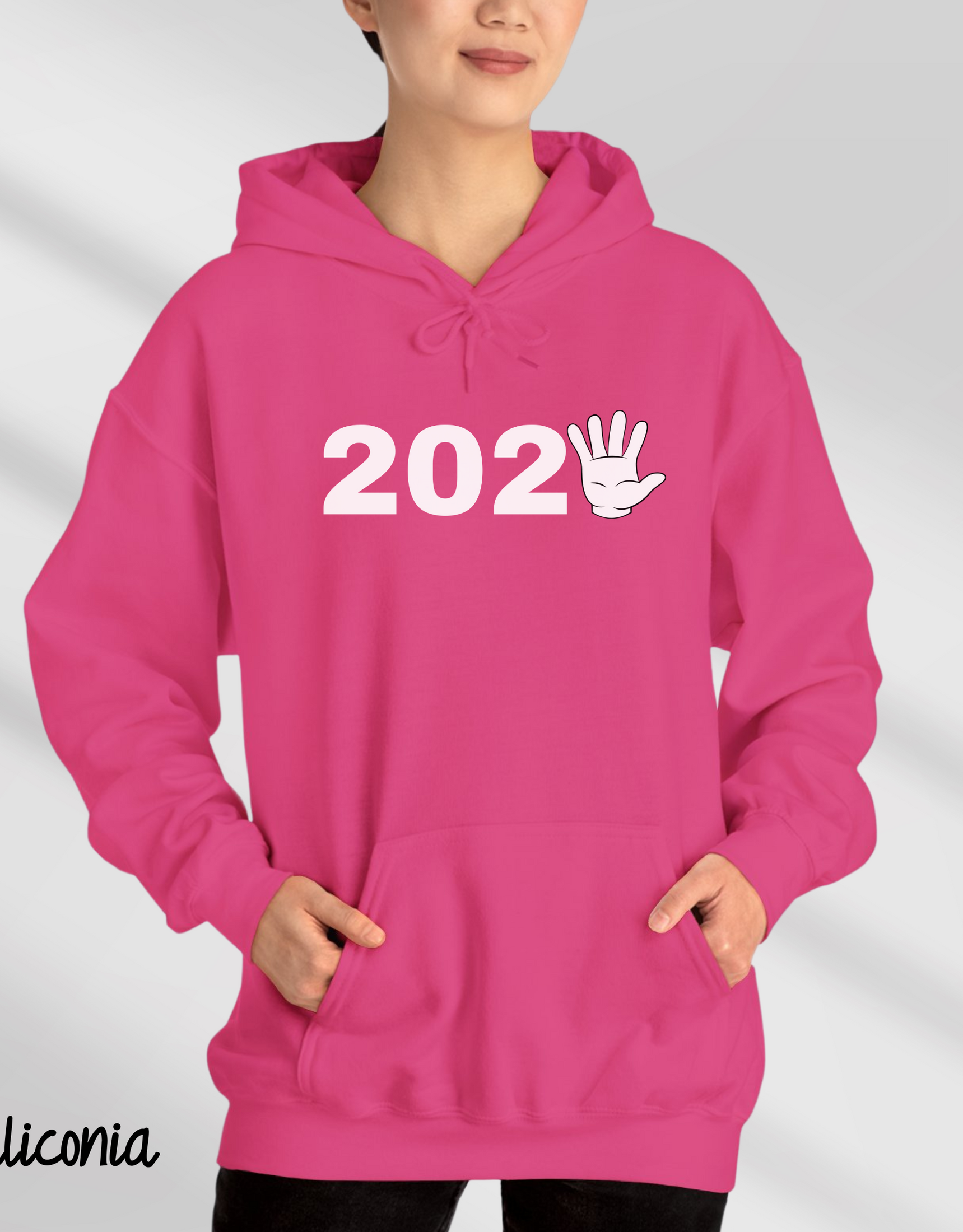 2025 Five Fingers Hoodies, Funny New Year Hoodies, Family Hoodies For New Year 2025 Party