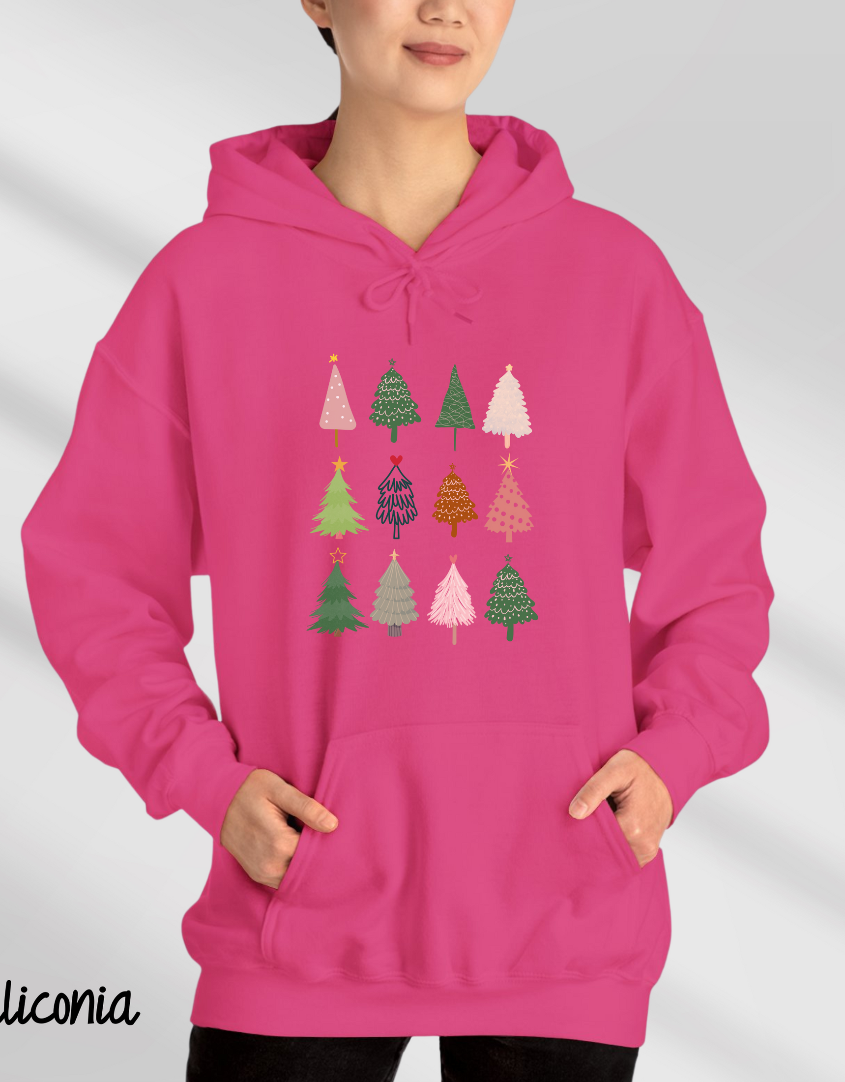 Colorful Christmas Tree Hoodies & Festive Sweaters for Women