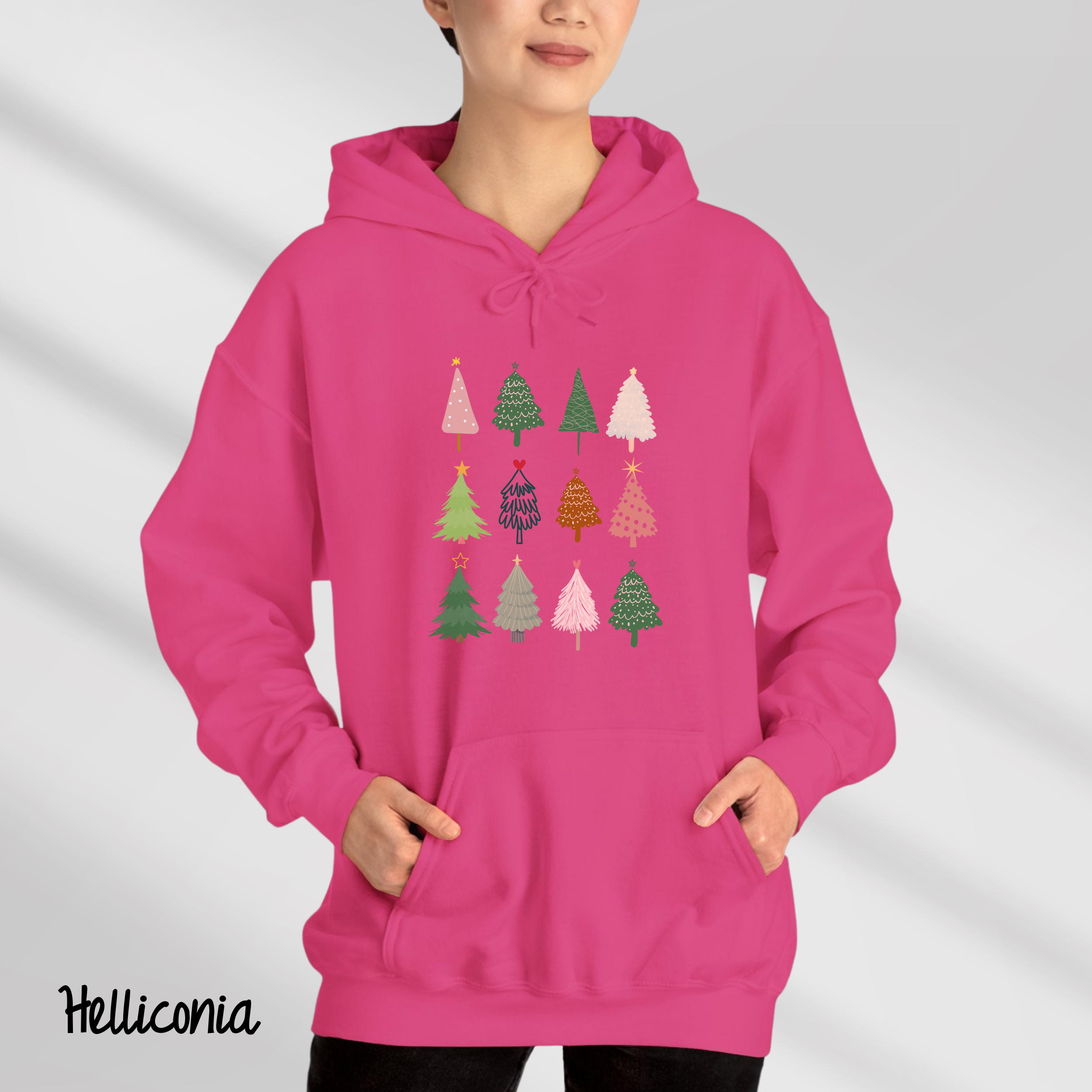 Colorful Christmas Tree Hoodies & Festive Sweaters for Women