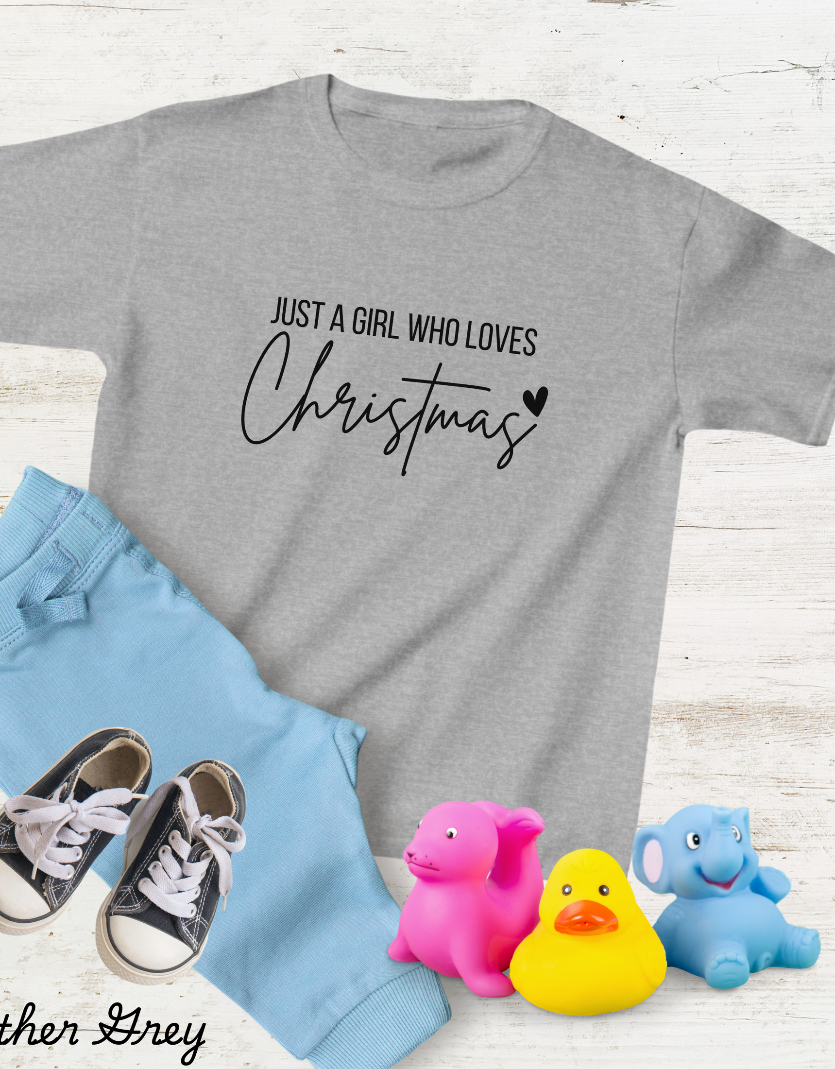 Girl Who Love Christmas Toddler Tees, Kids Wear Christmas shirts, Joyful tees, Gift For Her