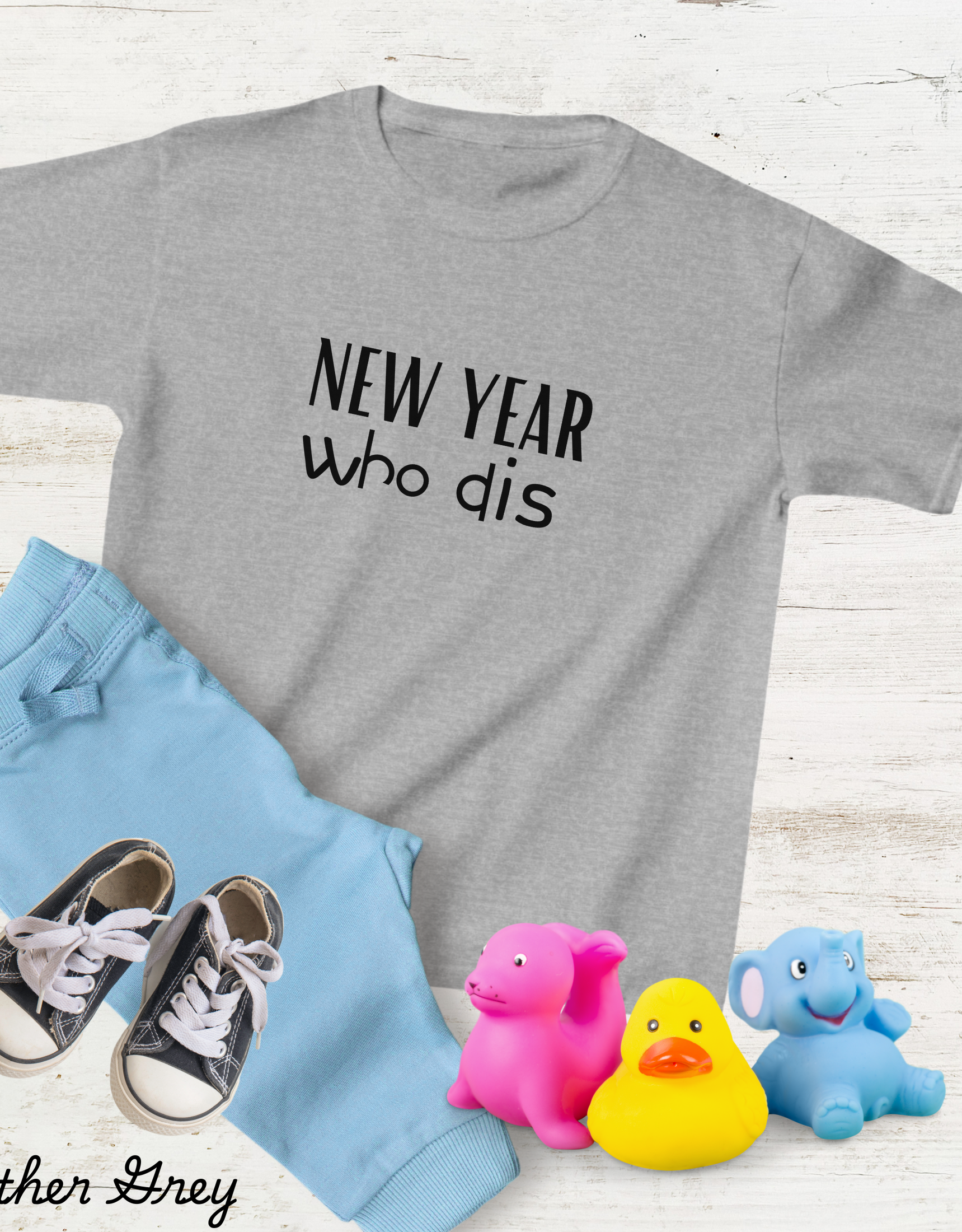 who dis New Year T-shirts, Funny Kids Tees For NY Eve , Family Matching Shirts For Toddlers