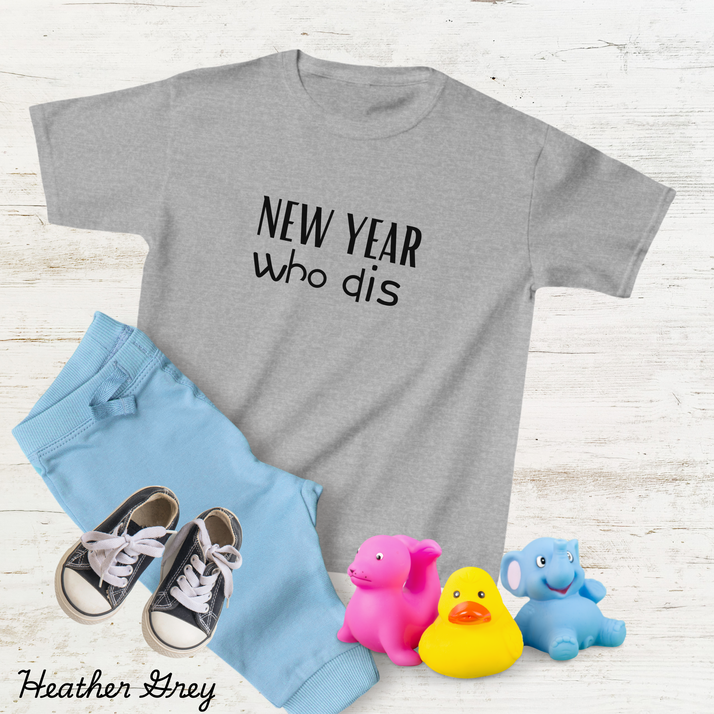 who dis New Year T-shirts, Funny Kids Tees For NY Eve , Family Matching Shirts For Toddlers