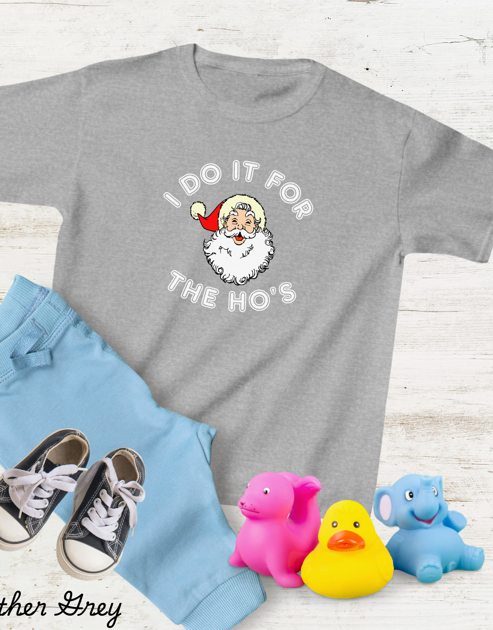 I Do It For Ho's Christmas Kids Shirts, Christmas Party Shirts For Toddlers And KIds