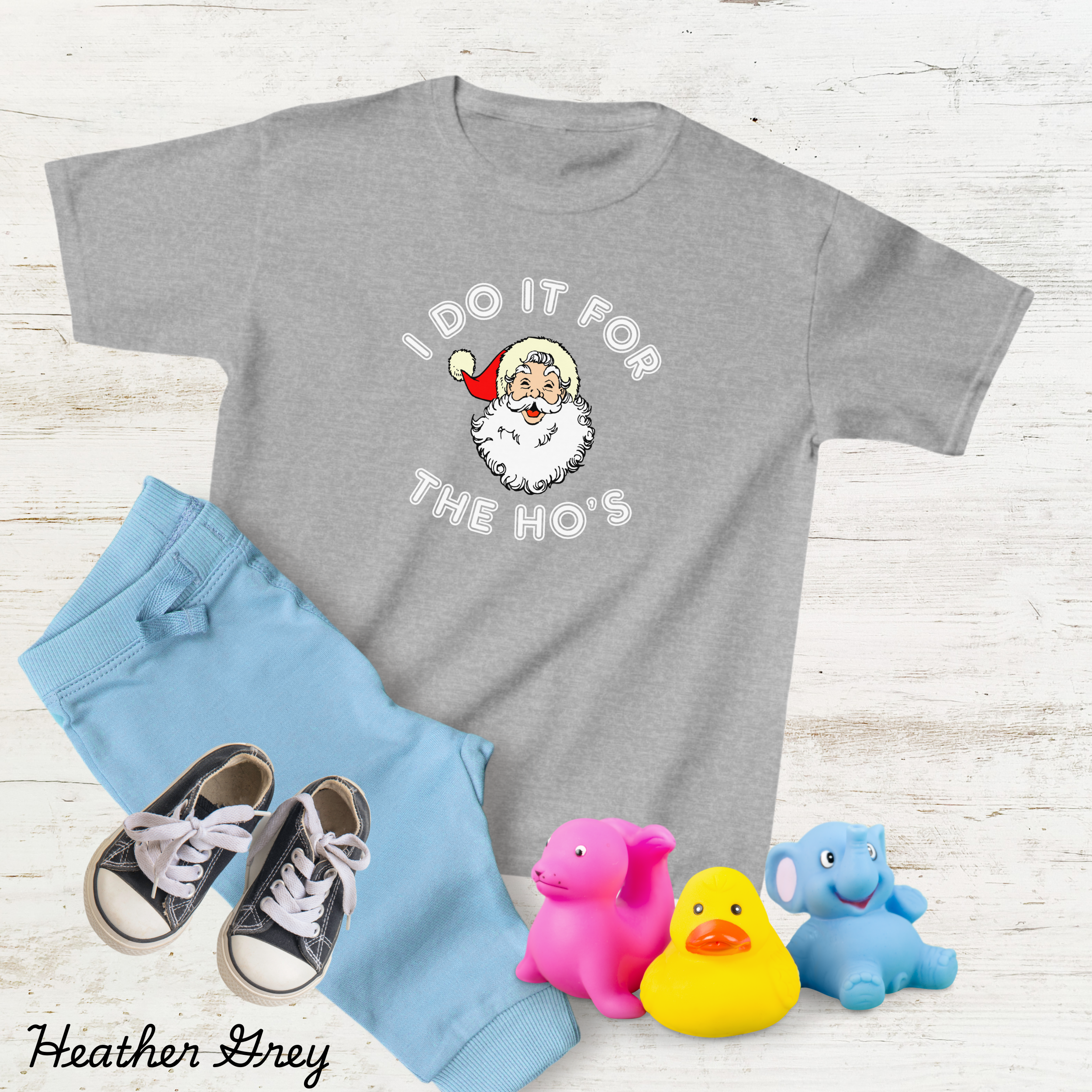 I Do It For Ho's Christmas Kids Shirts, Christmas Party Shirts For Toddlers And KIds