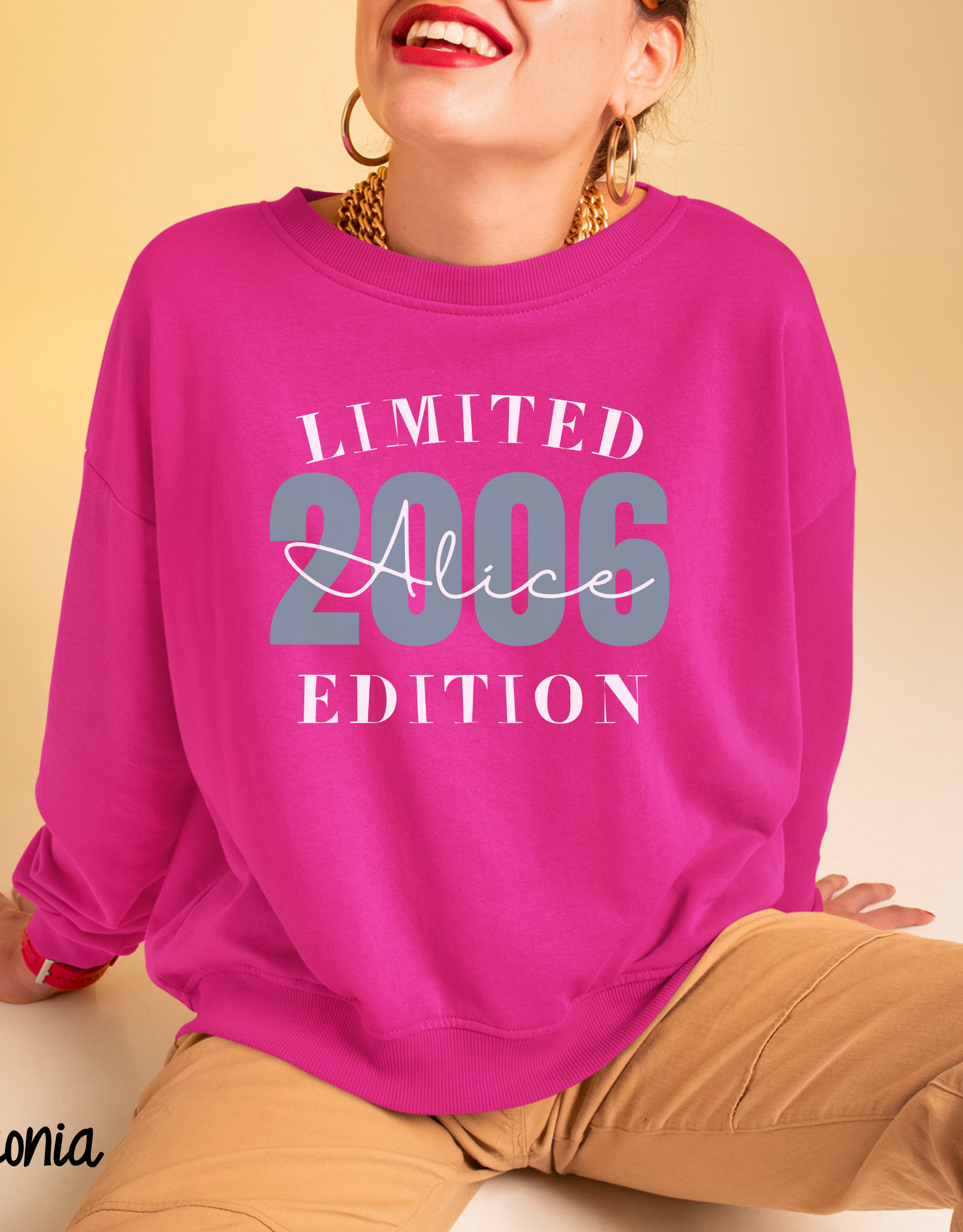 Personalized Sweatshirt Limited Edition 2006, 18th Birthday Sweatshirt for Girl, Personalized Gift for Woman, Personalized Gift for Daughter