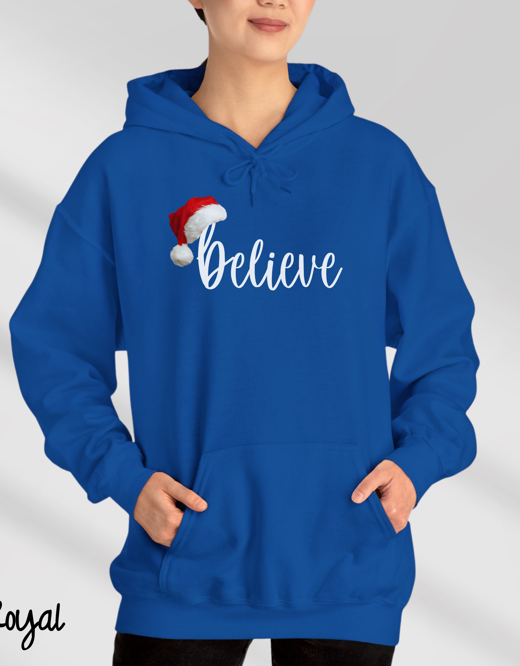 Believe in the Magic Santa hat Cozy Christmas Hoodies & Sweaters for Women