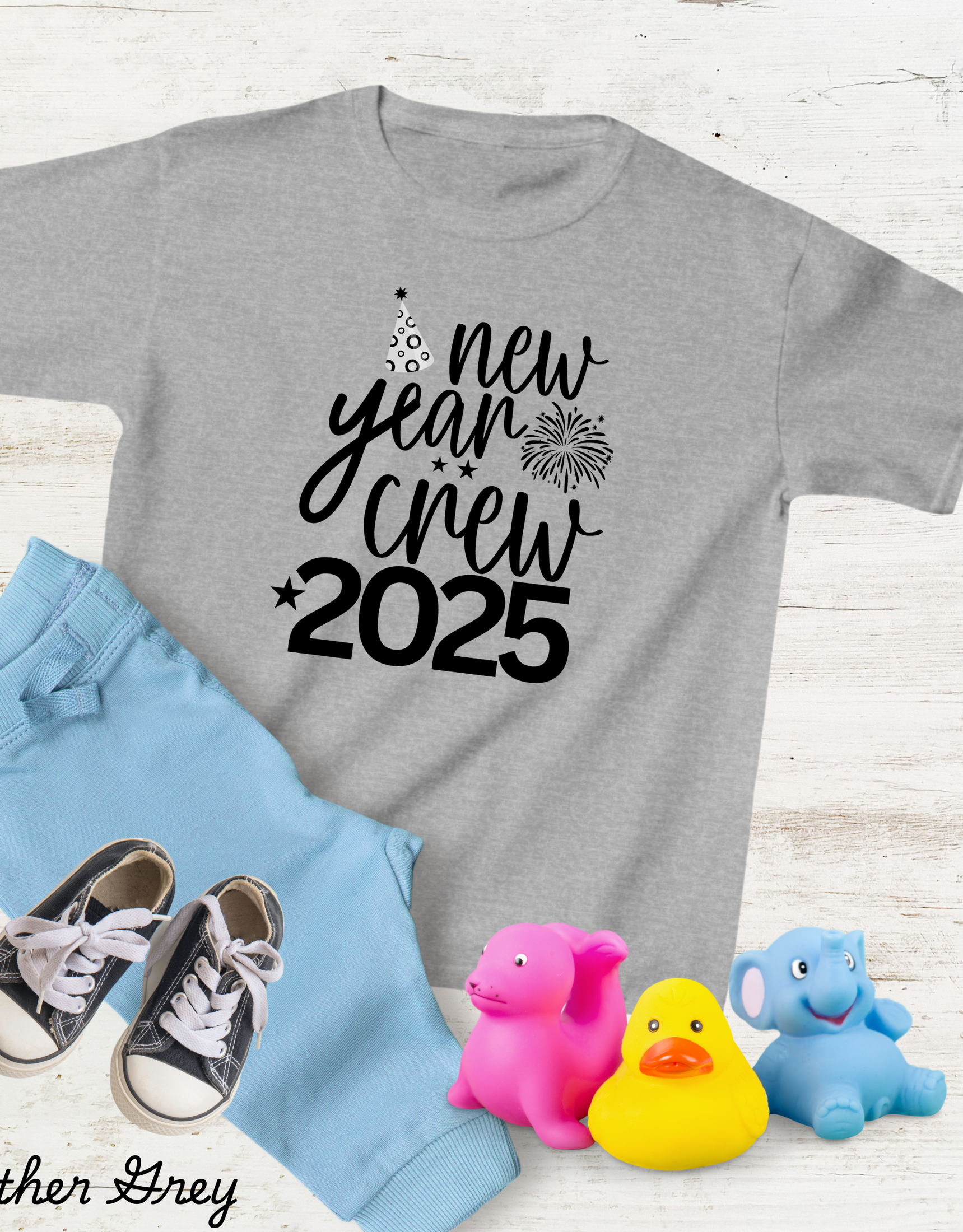 NY Crew Half Sleeves Shirts For Kids, Crew Matching Tees Of New Year, 2025 Shirts For Girls, NY Eve Party Tees