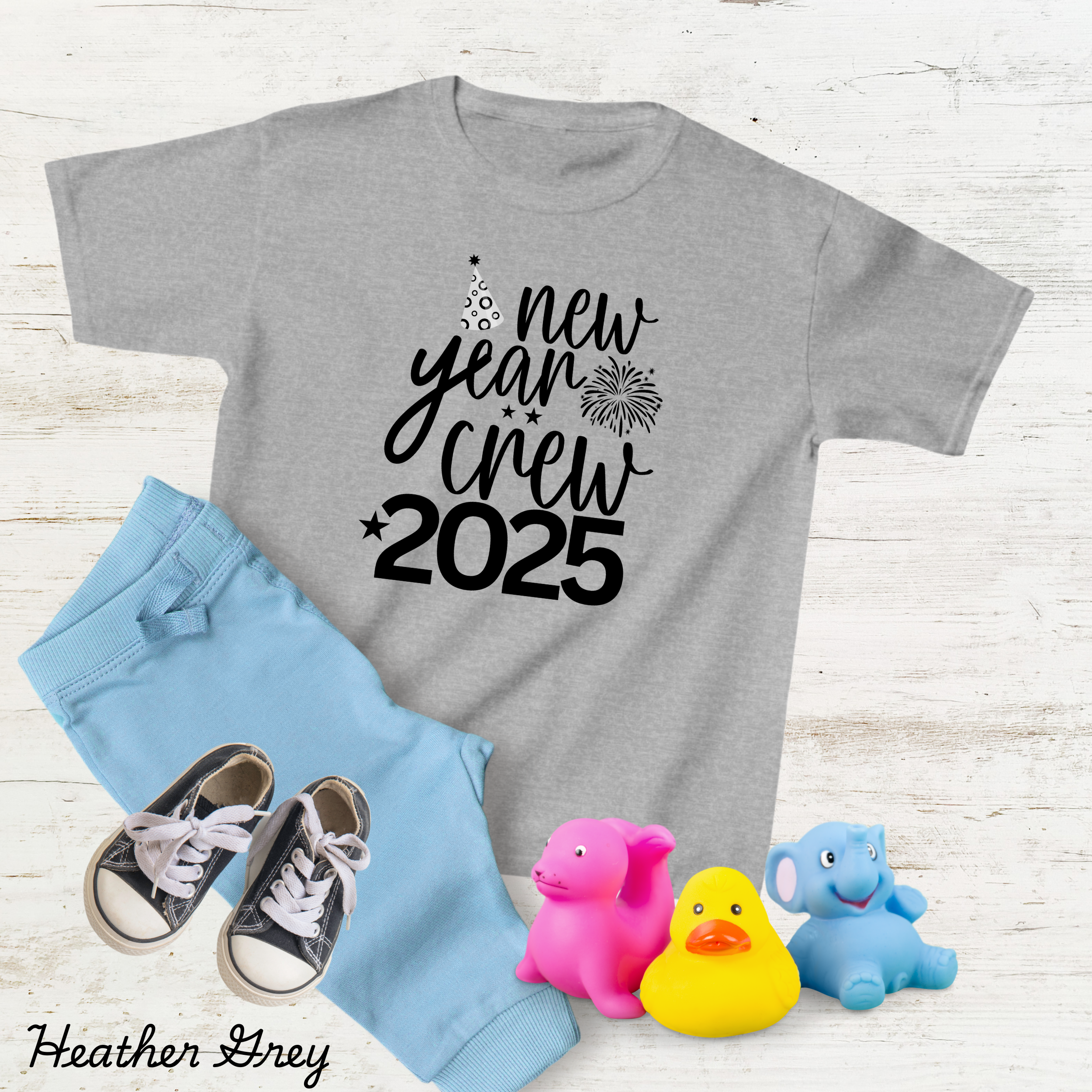 NY Crew Half Sleeves Shirts For Kids, Crew Matching Tees Of New Year, 2025 Shirts For Girls, NY Eve Party Tees