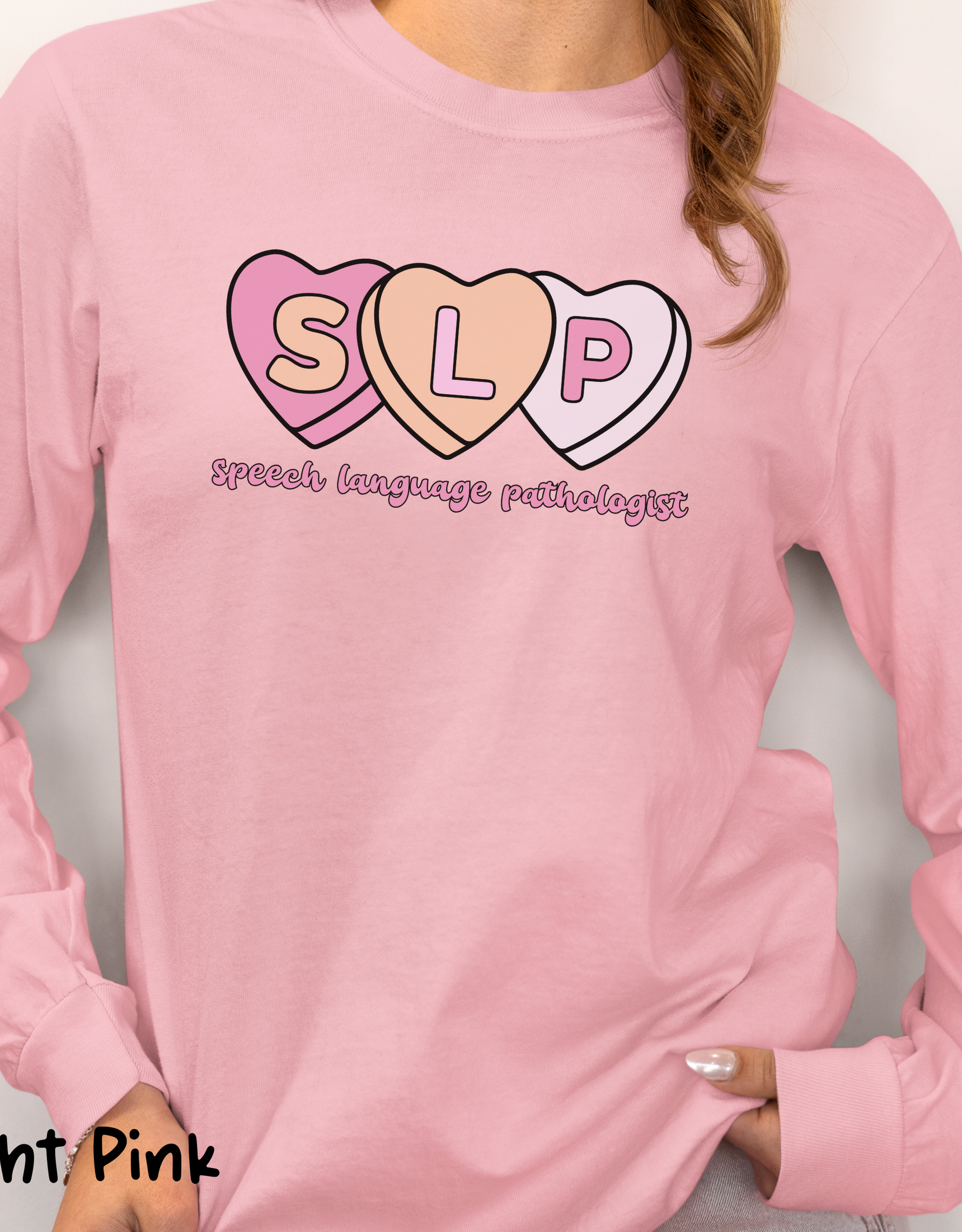 Speech Therapist Sweatshirt, Valentine Sweetheart, SLP Therapy, Retro Pathology Grad Gift, Pathologist, Cute Language Heart