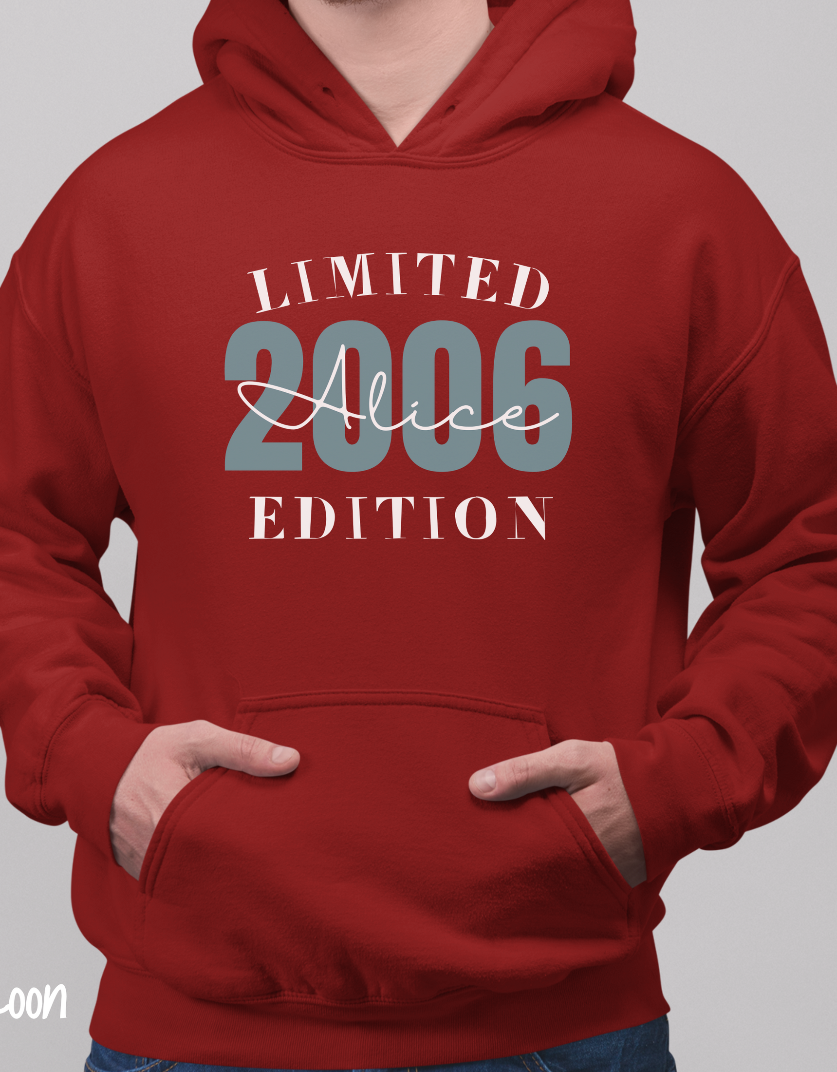 Limited Edition 2006 Personalized Hoodie, 18th Birthday Hoodie, Custom Name Gift for Daughter, Present 21st Birthday Custom Year Gift