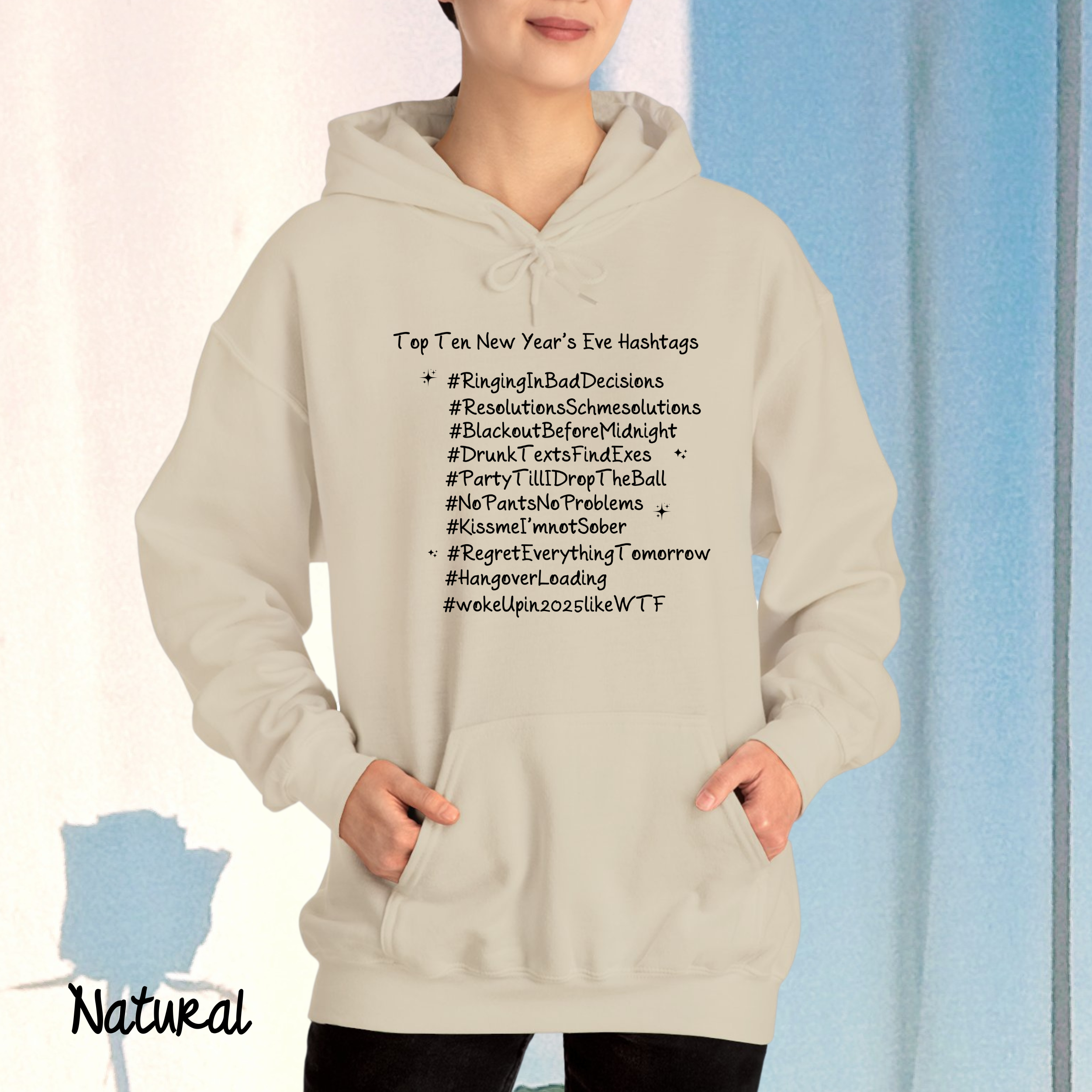 Top Ten New Year Eve Hashtags Hoodies, New Year Rules Hoodies for women, Family Matching Hoodies