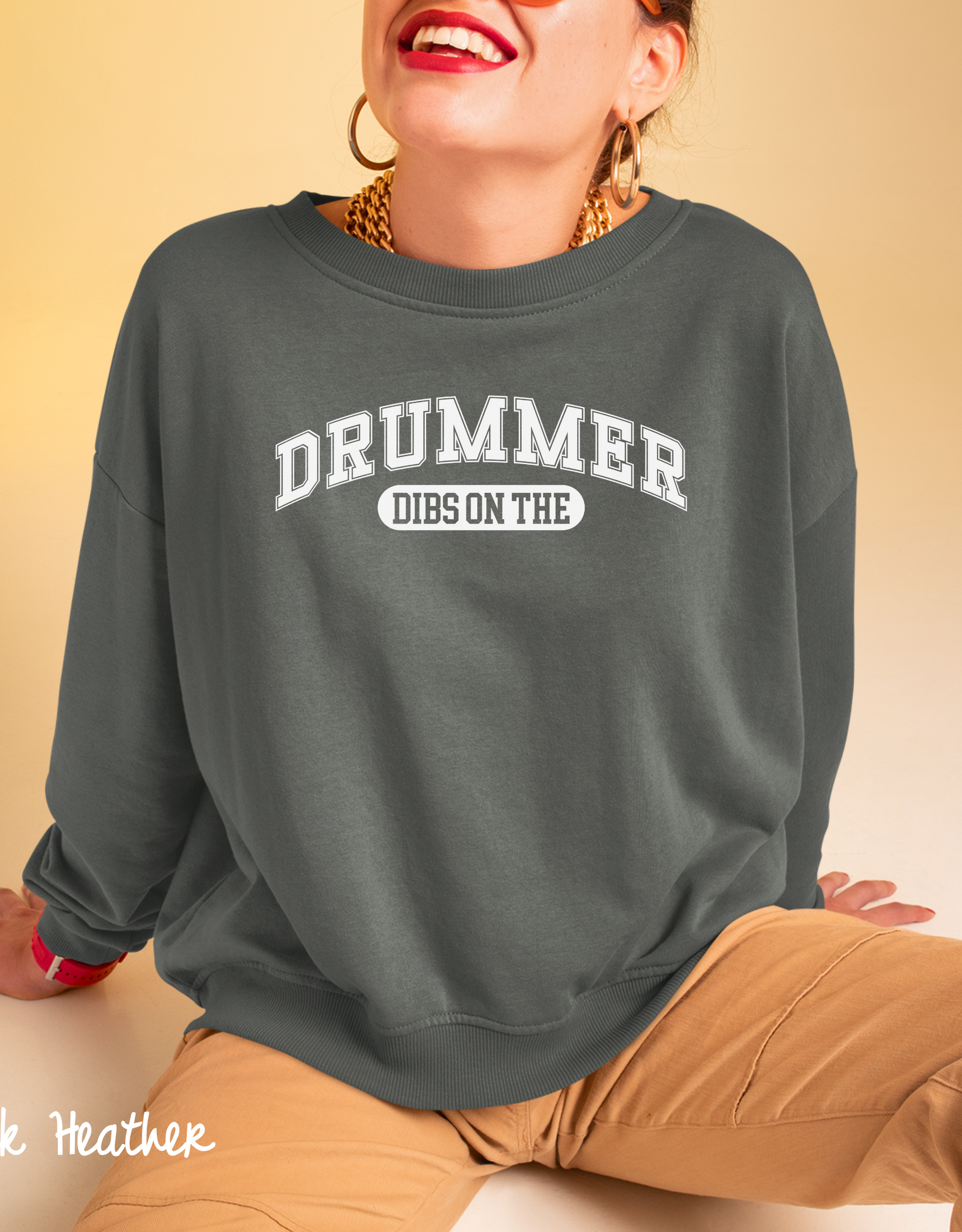 Dibs On The Drummer Sweater, Drummer Girlfriend Sweatshirt, Wife Sweater, Groupie Sweater, Concert Sweater, Band Sweatshirt