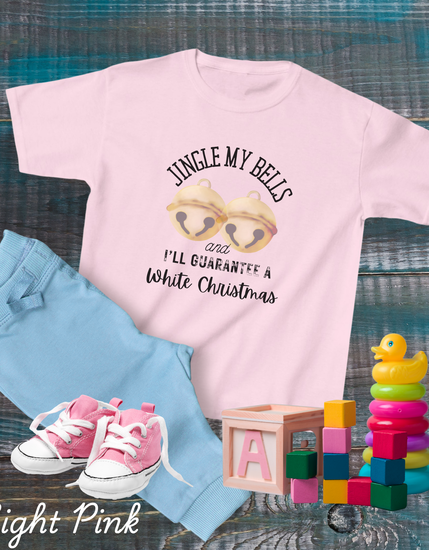 Jingle Bells Toddler Shirts For Christmas, Cute Party Tees, Xmas Gift Shirt, Kids Wear