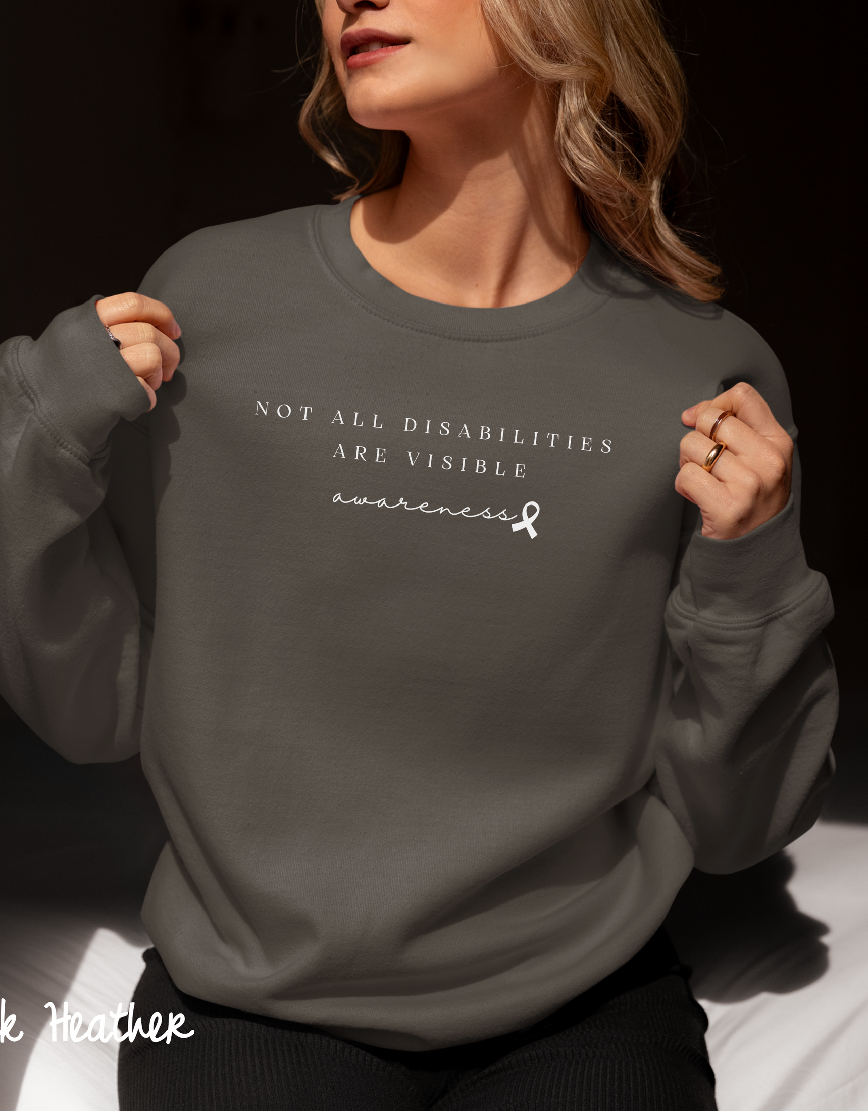 Not All Disabilities are Visible Sweatshirt, Autoimmune Disease Awareness, Rare Disease Sweater, Chronic Illness Sweater, Support Squad Sweater