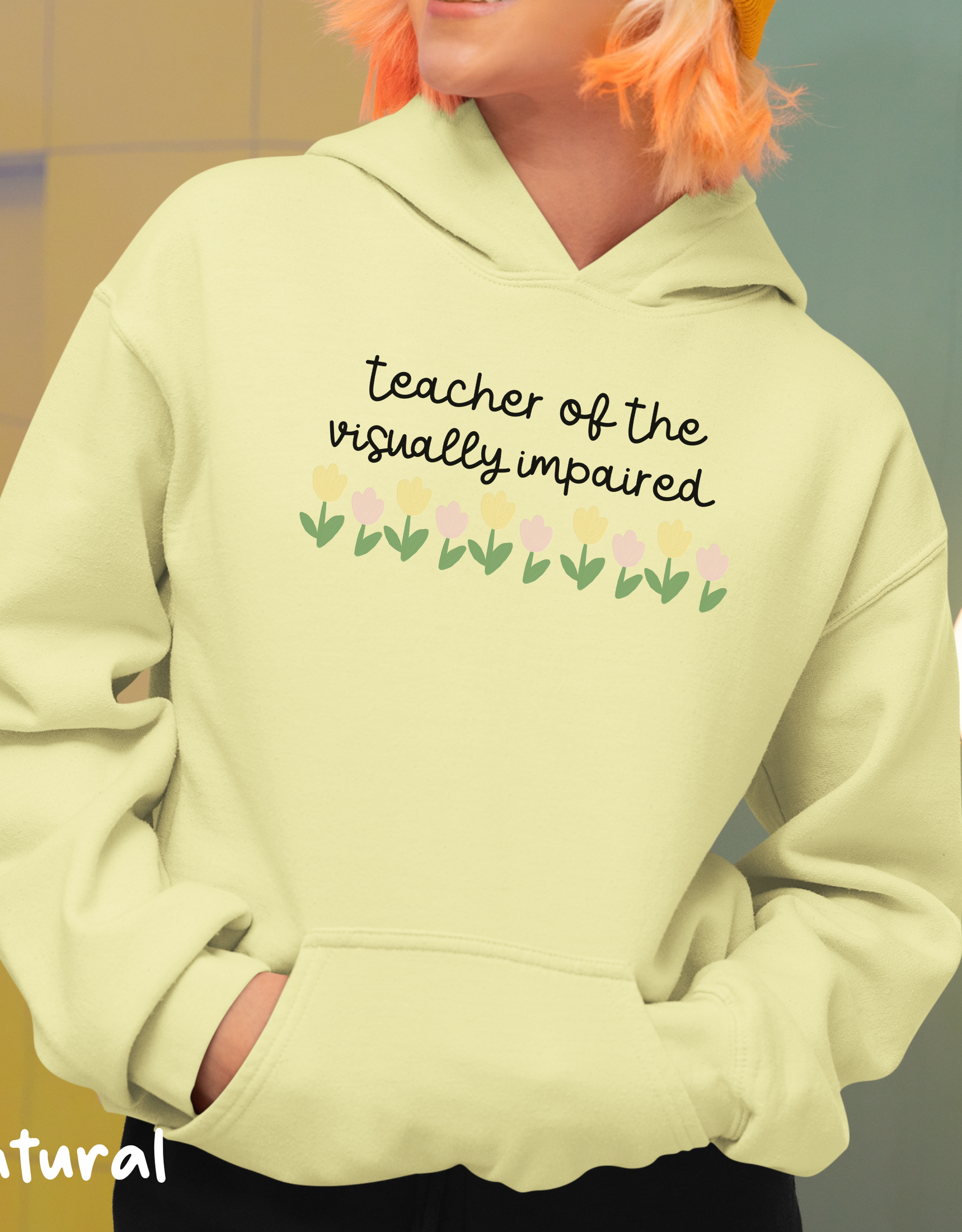 Teacher Of The Visually Impaired Hoodie, Visually Impaired Teacher, Gift For Teacher, TVI Braille Gift, Visual Braille Coworker Gifts