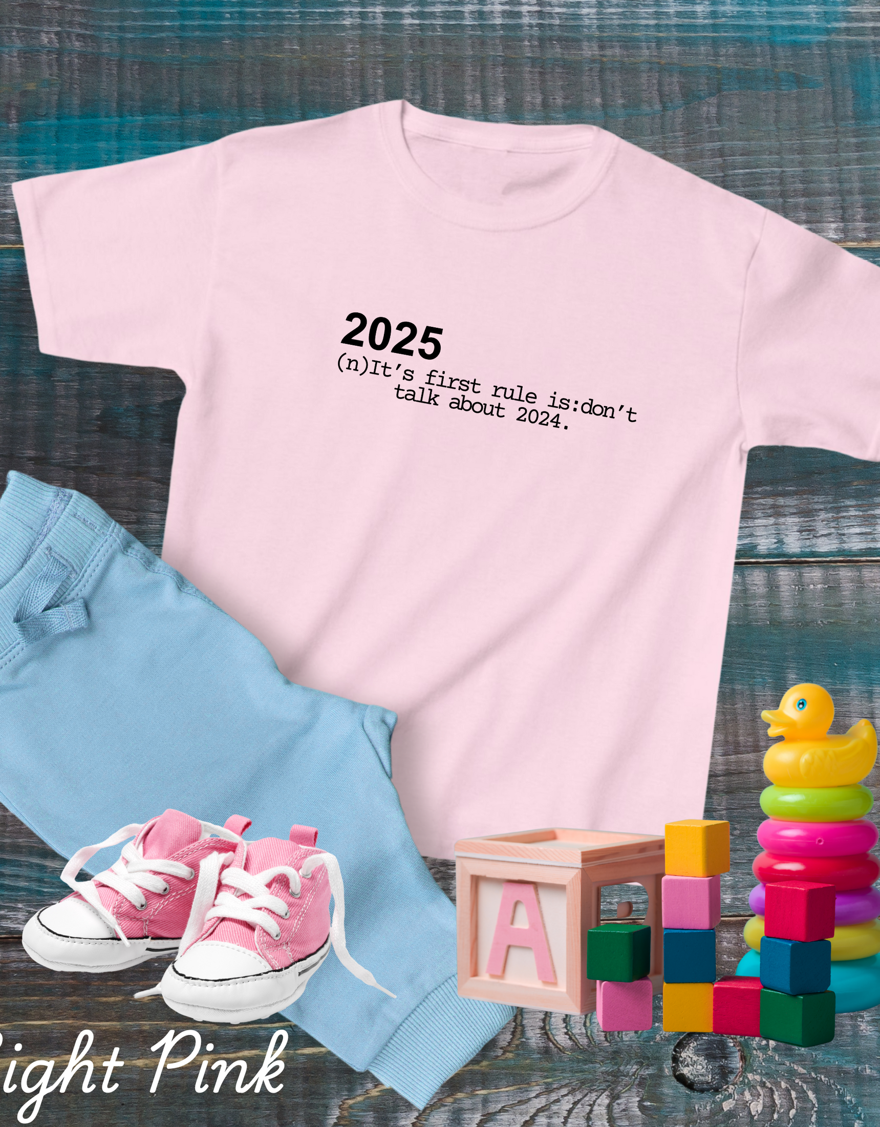 First Rule Of New Year Shirts, 2025 Rules Tees For Toddlers, NY Eve T-shirts for Kids