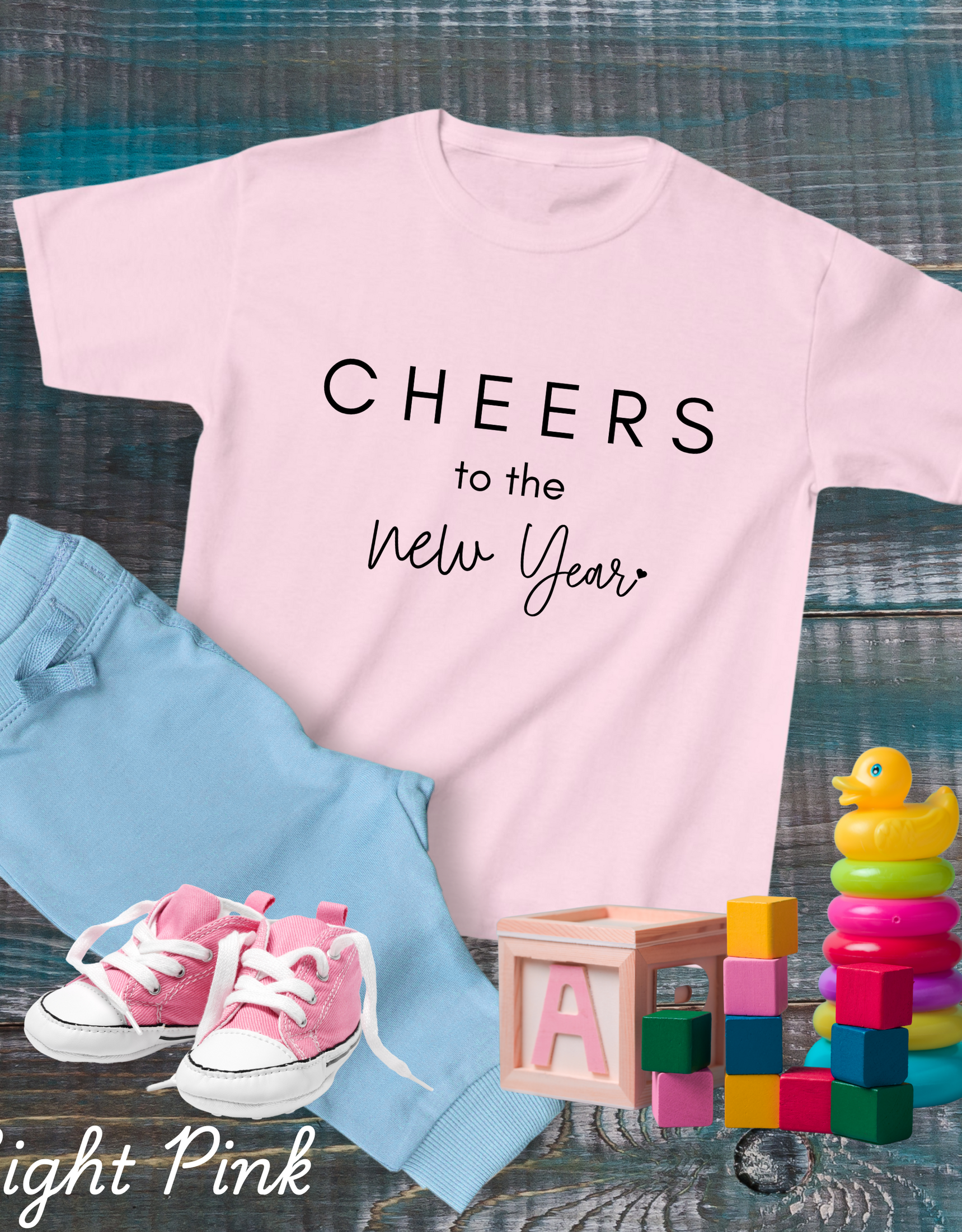 Cheers To the New year T-Shirts, NY Eve Tees For Kids and Toddlers, Cute Shirts For Kids, Unisex Shirts