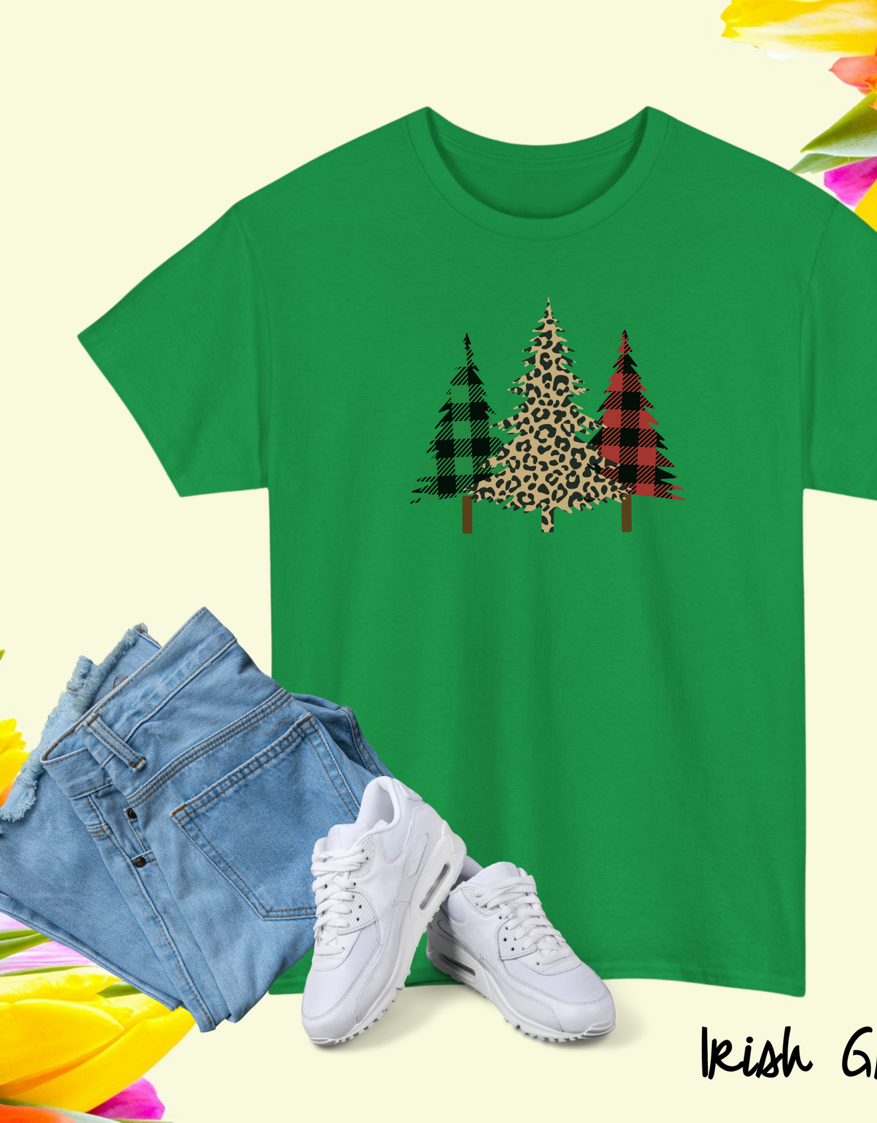 Merry Christmas T-shirt Womens Christmas Tree Shirt