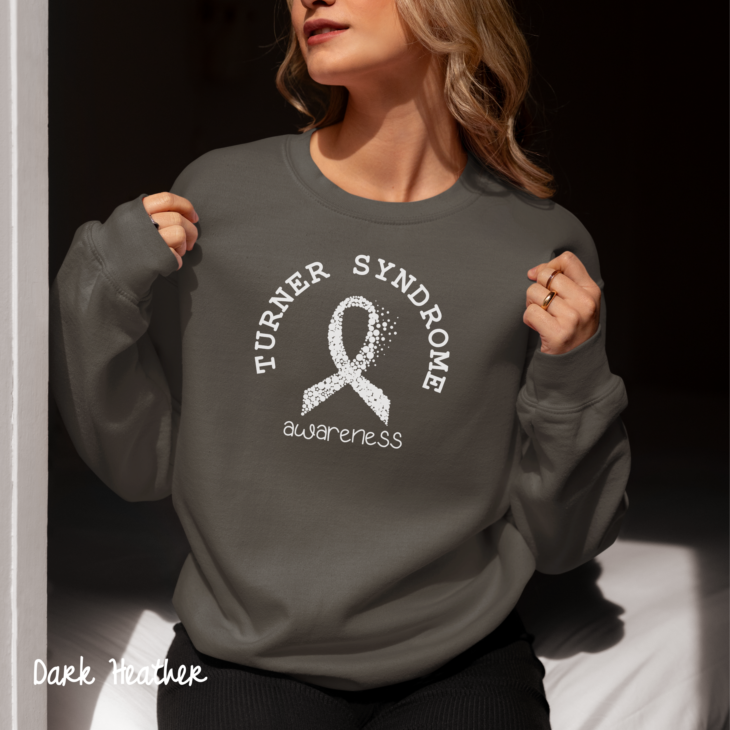 Turner Syndrome Awareness Sweater, Mosaic Turner Syndrome Sweater, Purple Ribbon Sweater, Awareness Sweater, Chromosome Saying Sweater