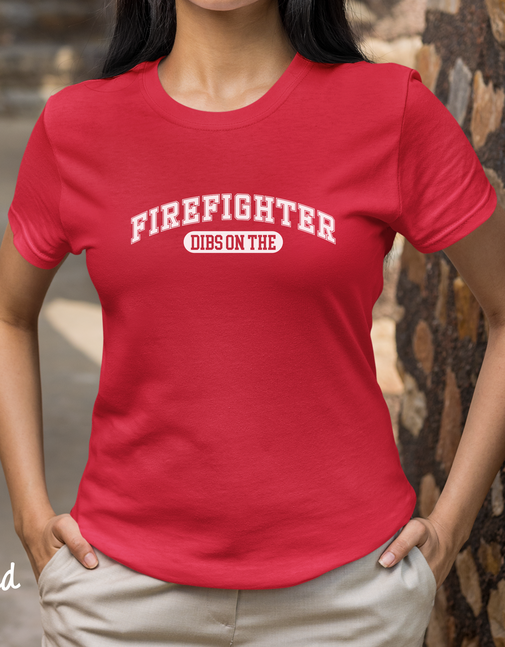 Dibs On The Fireman - Wife Shirt, Firefighter Wife Gift, Firefighter Girlfriend, Firefighter GF Shirt, Fireman T-shirt, Firefighter Gift