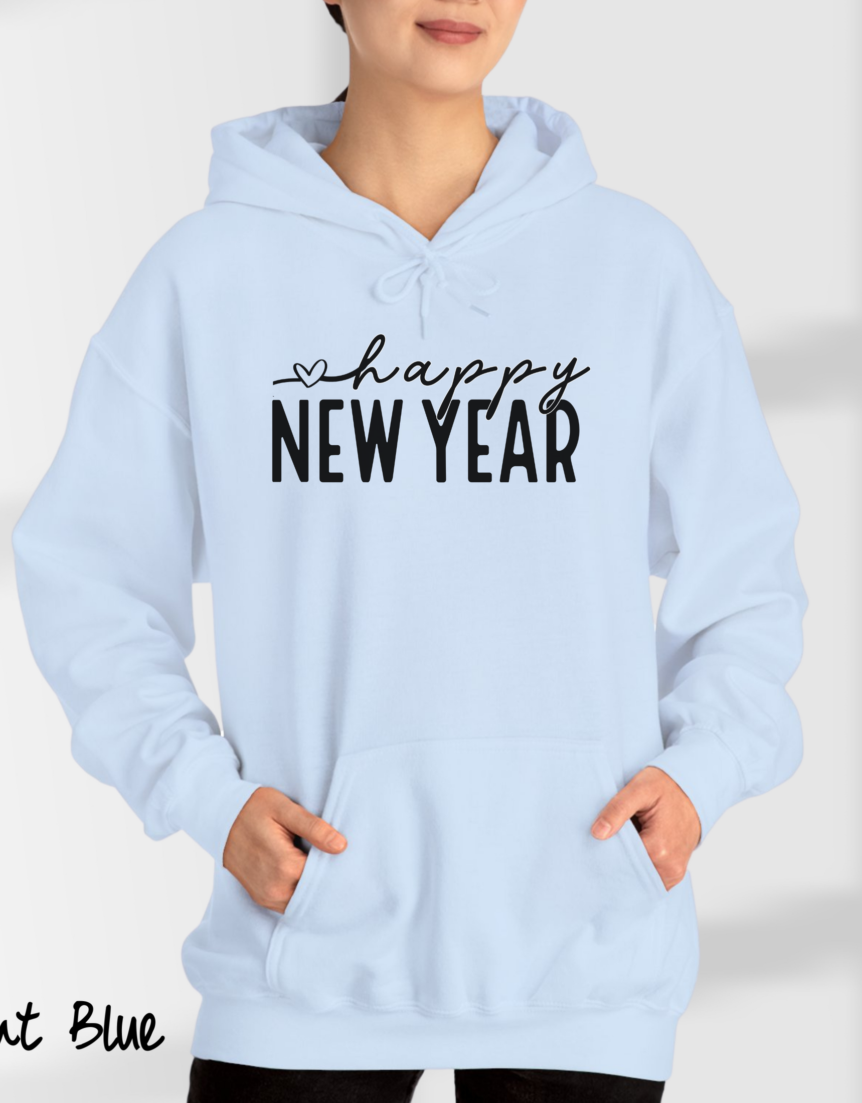 Cozy Season Hoodies For New Year, Happy New Year Hooded Hoodies, Holiday Hoodies, Family Matching