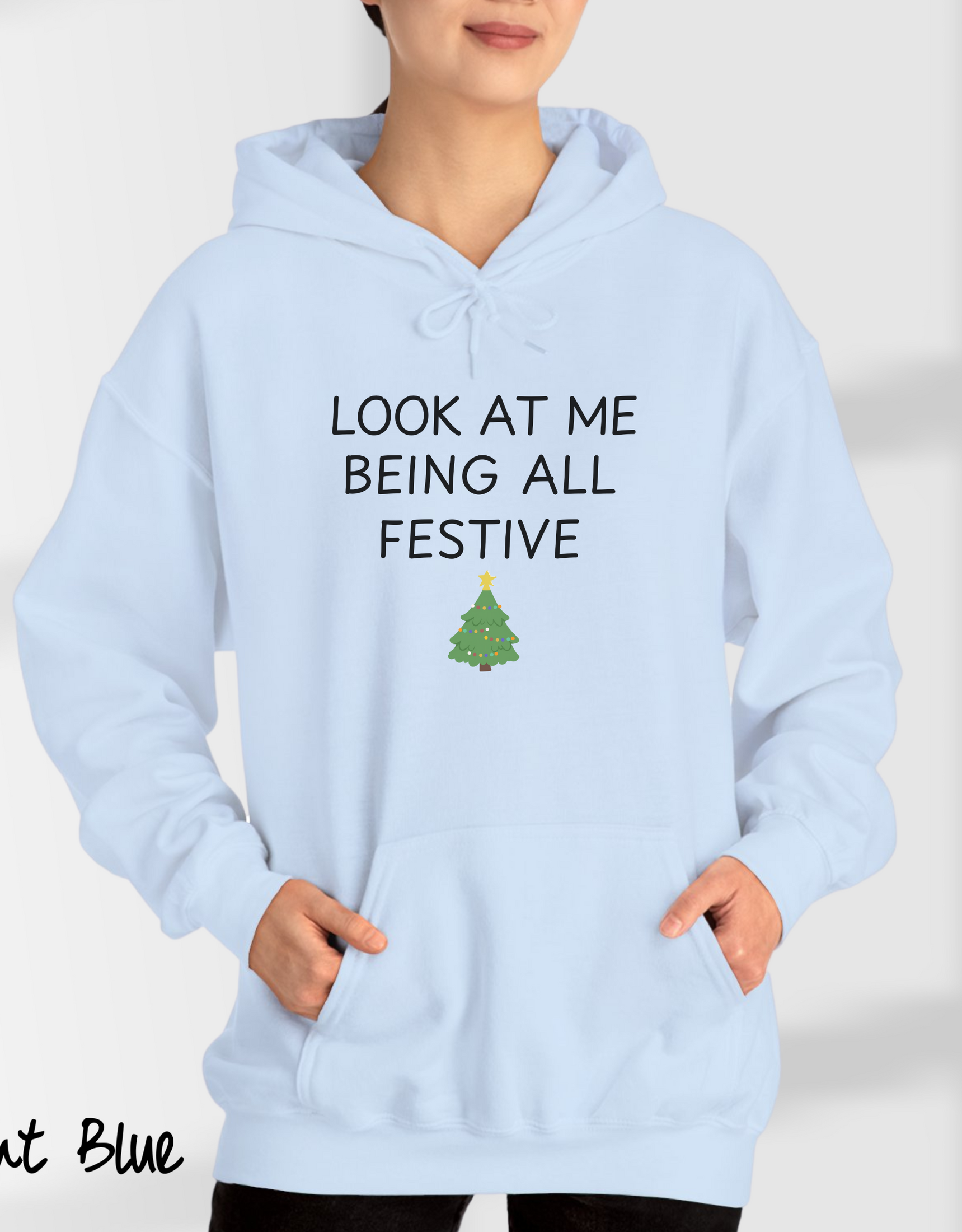 Look at me Christmas Hoodie & Festive Hoodies for Women Cozy Holiday Apparel