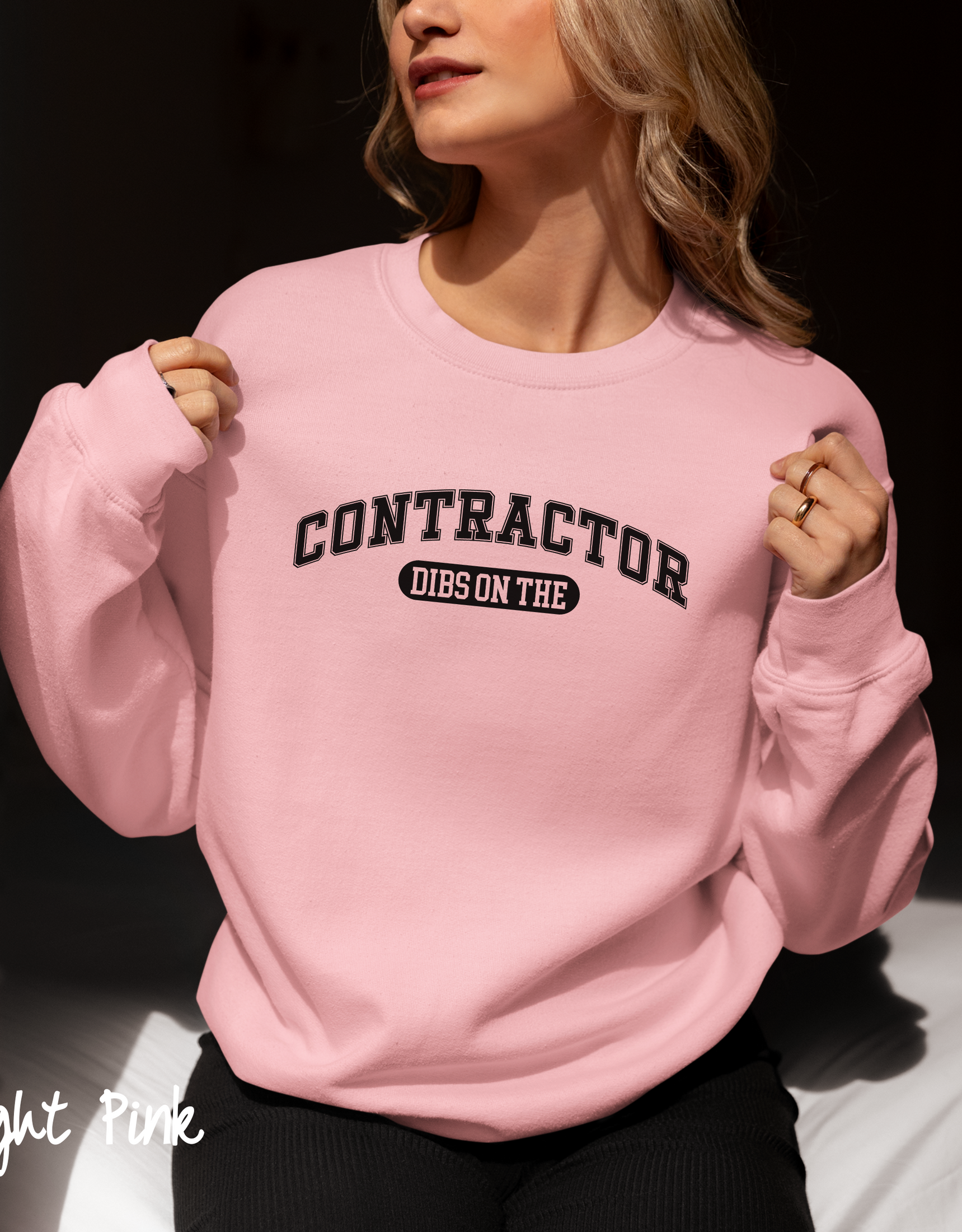 Dibs on the Contractor Sweatshirt, Contractor Wife Sweater, Contractor Girlfriend Sweater, Contractor Mom Sweater, Contractor Partner Gift