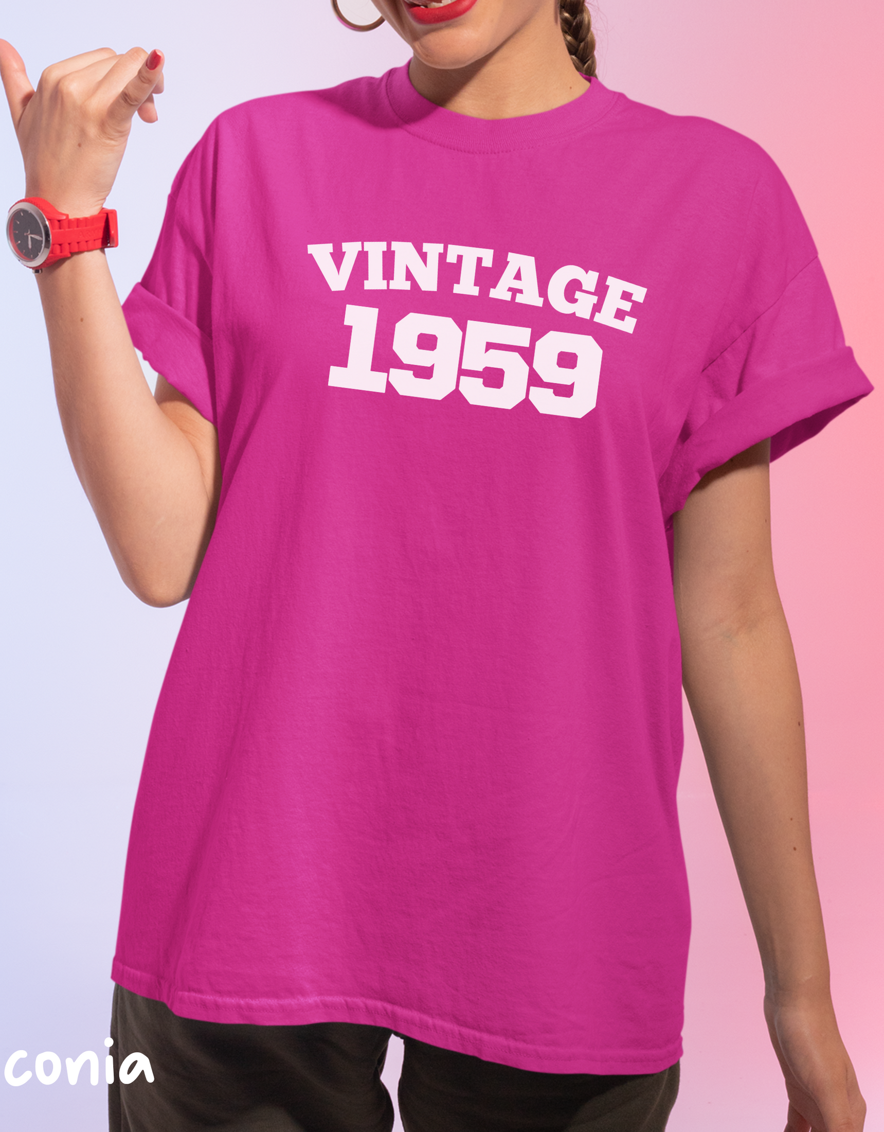 Vintage 1959 Retro Shirt, 66th Birthday, 66th Birthday Gift, 66th Birthday Party, 66th Birthday Shirt, 1959 T-Shirt