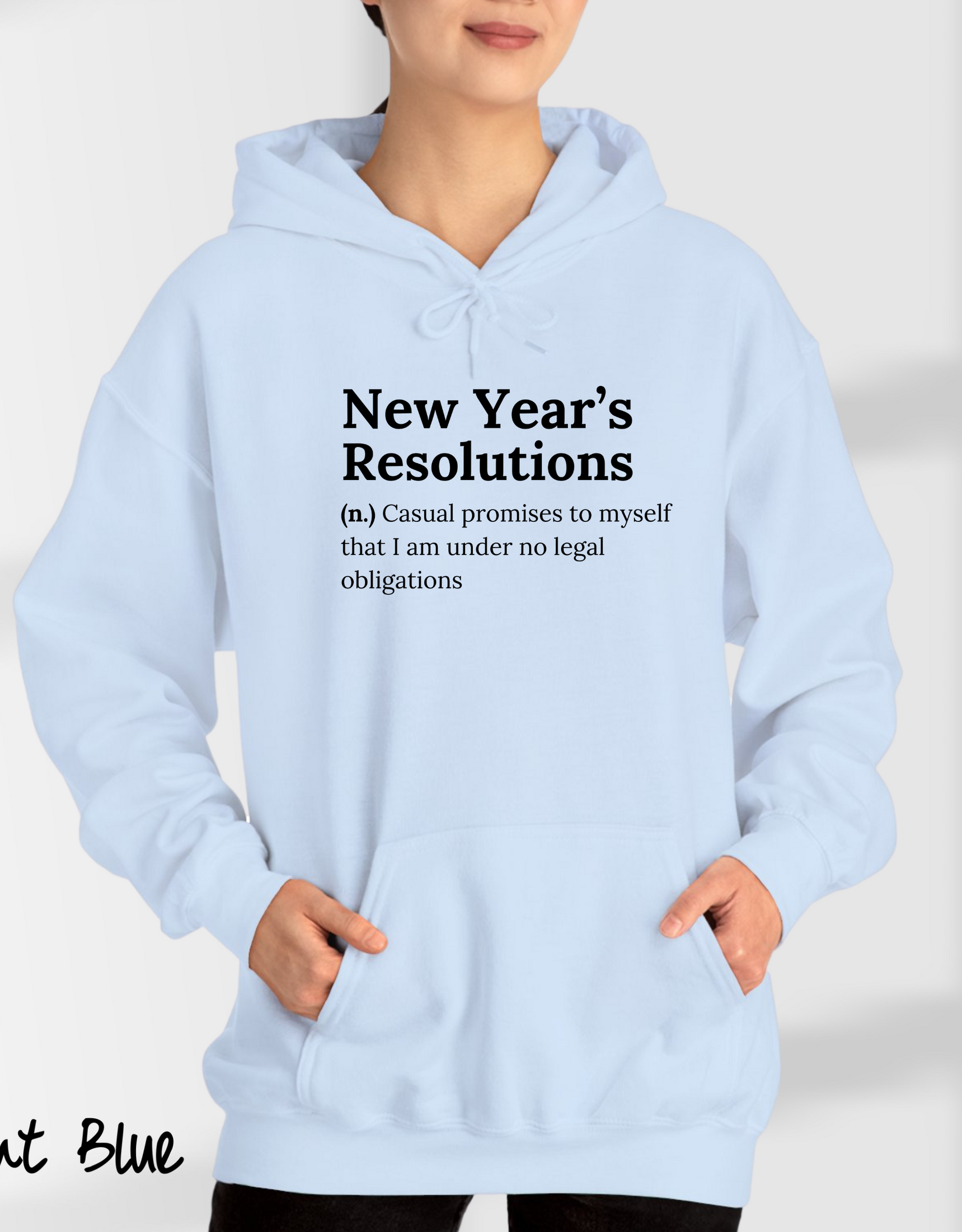 New Year's Resolutions Hoods, Holiday Winter Jumpers, New Year Hoodies For Men and Women