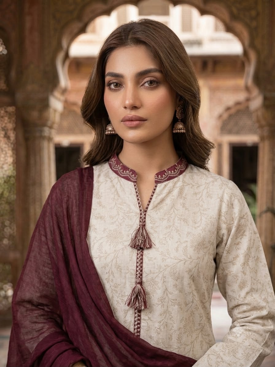 Women 3 Pc printed Lawn dress