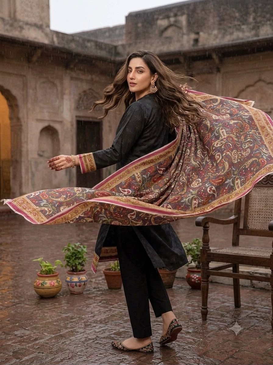 Women's Printed Lawn 3 Piece Suit - Summer Collection