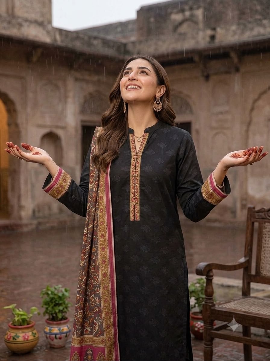 Women's Printed Lawn 3 Piece Suit - Summer Collection
